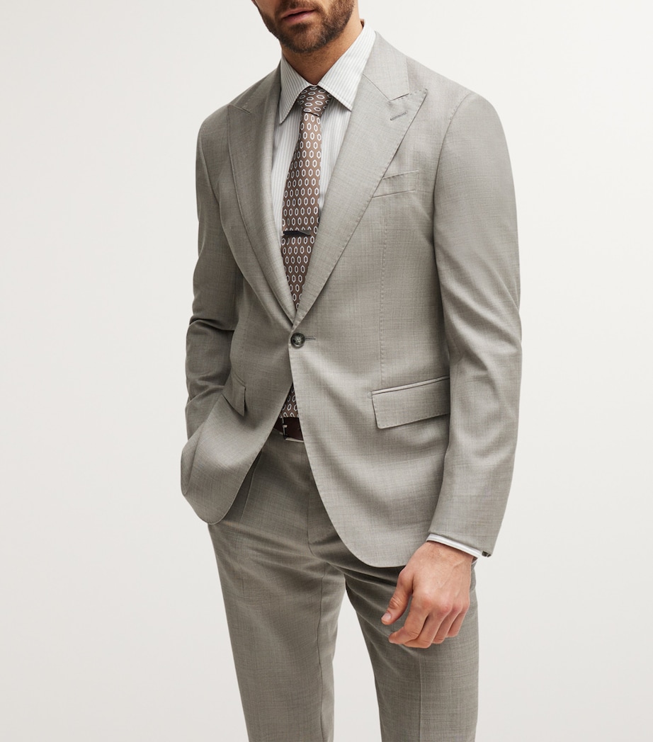 Virgin Wool Slim 2-Piece Suit 376 Image 3