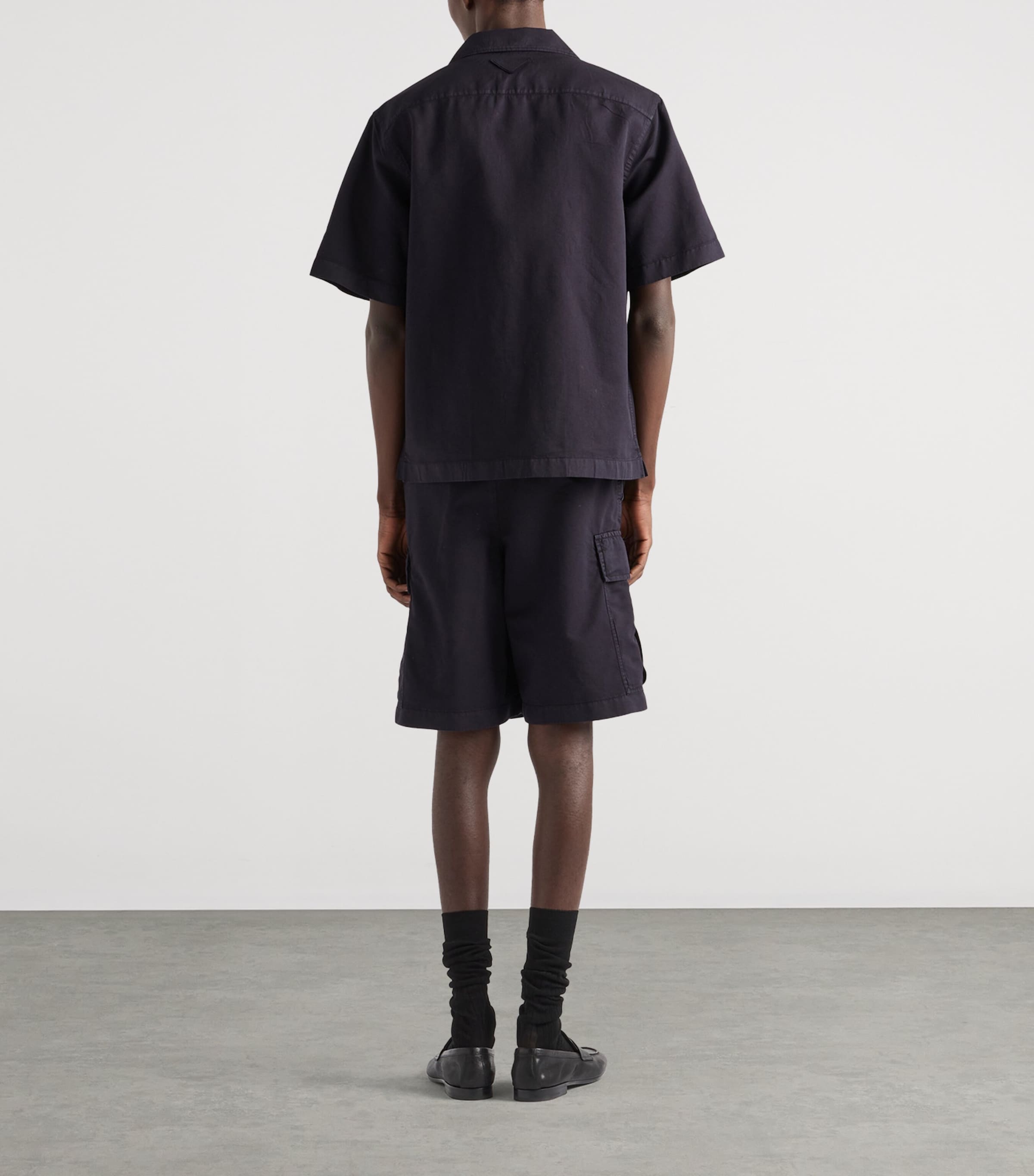 Prada Mens Cotton-Silk Bowling Shirt Image 5