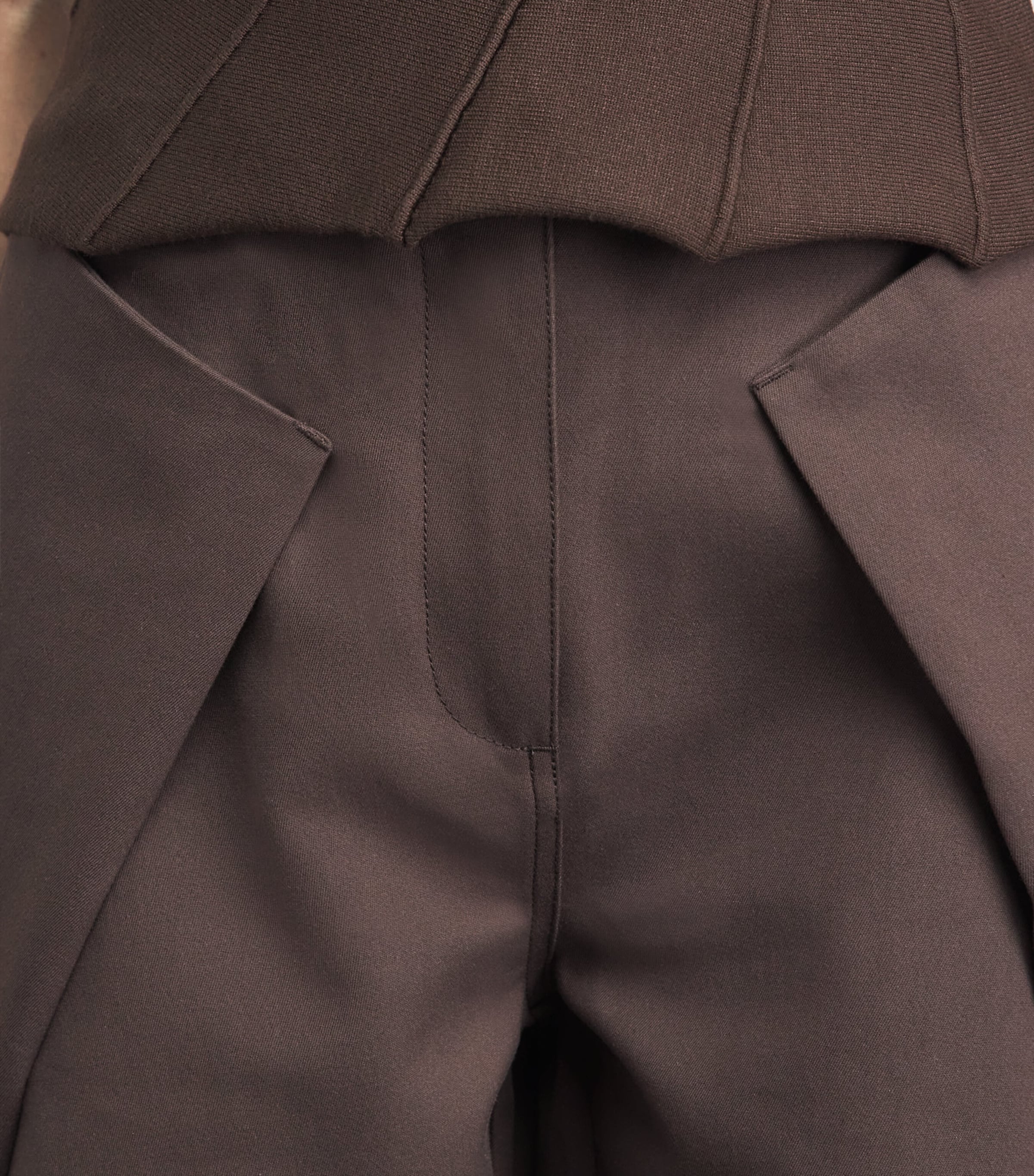 Cult Gaia Womens Pleated Arden Barrel-Leg Trousers Luwak Image 3