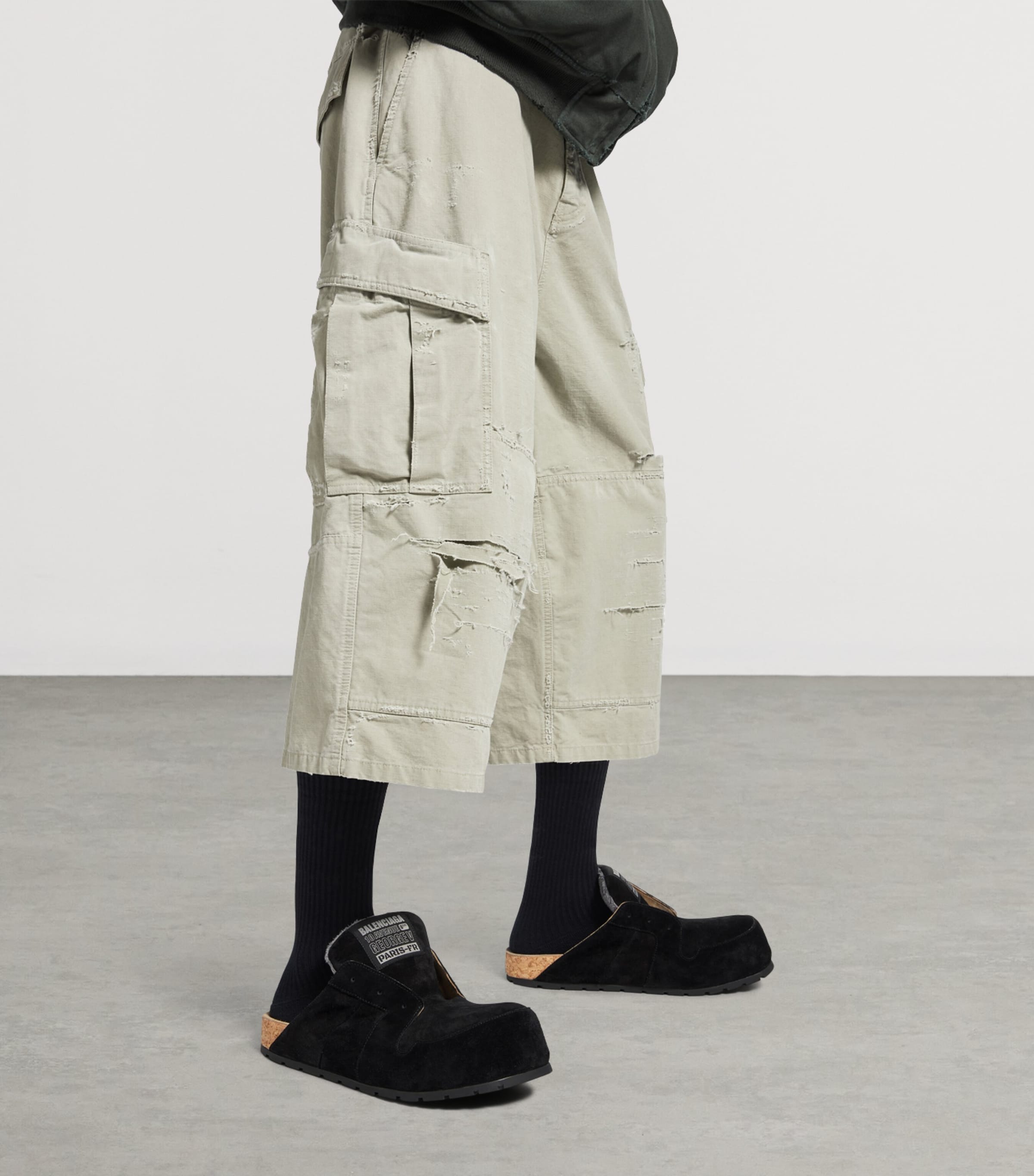 Balenciaga Suede Dumbo Mules Image 2