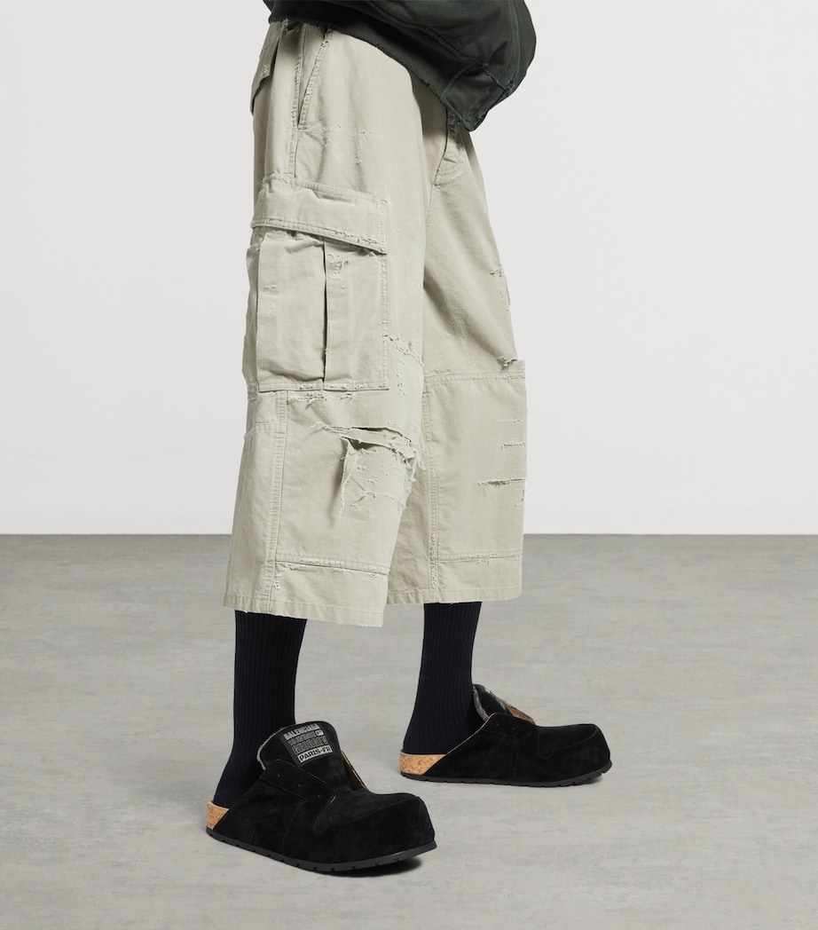 Balenciaga Suede Dumbo Mules Image 2