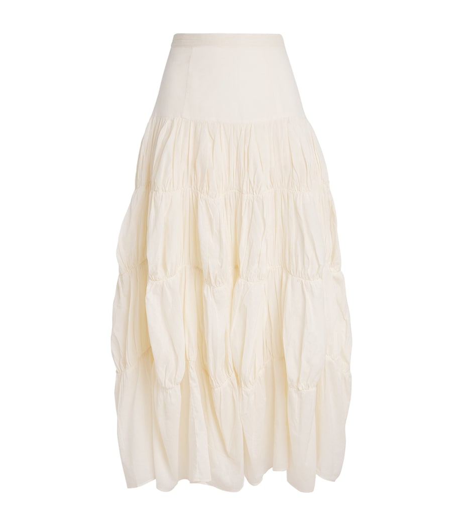 Ulla Johnson Womens Cotton Davina Maxi Skirt Cowrie Image 1