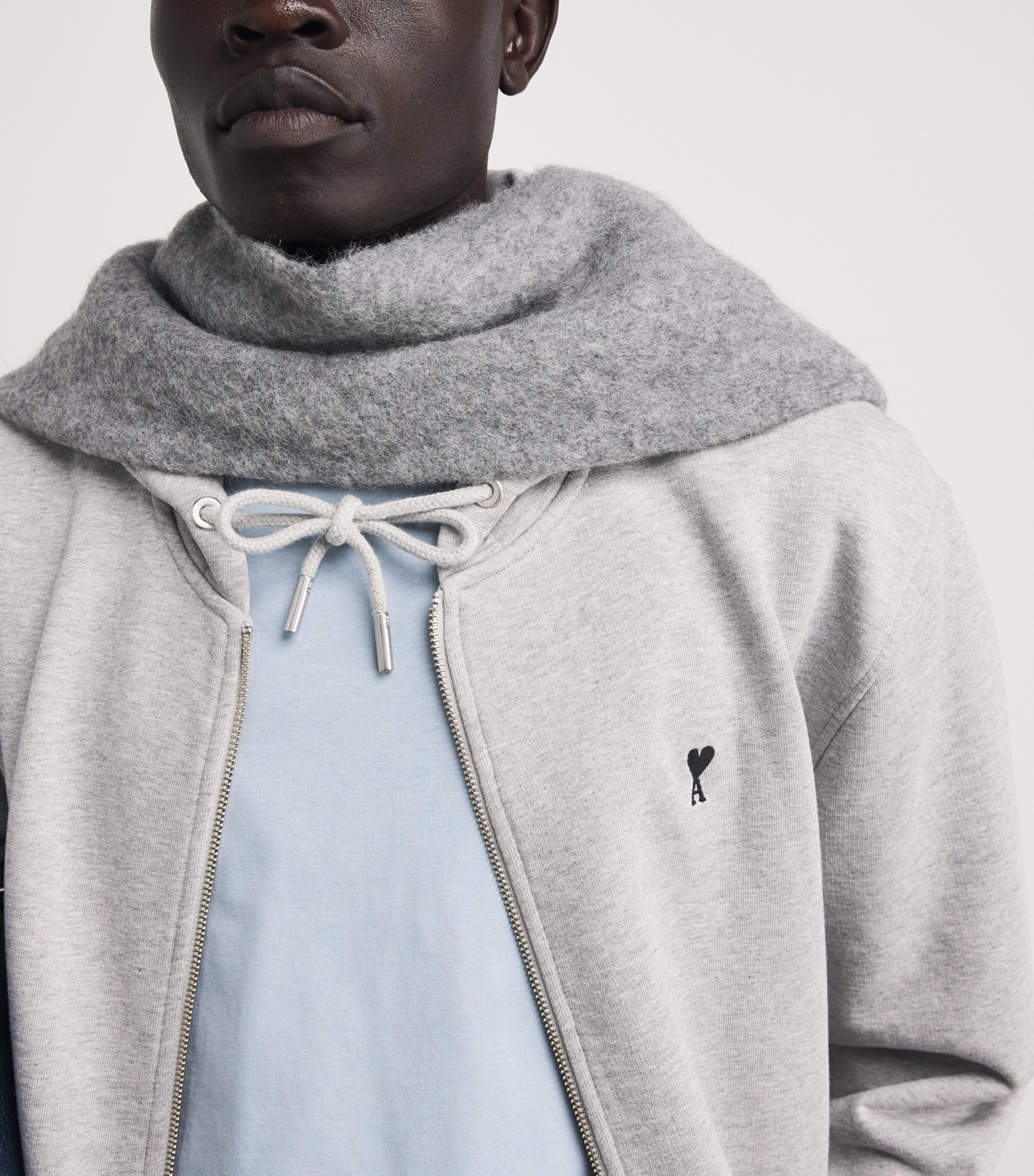 AMI Paris Organic Cotton Ami de Coeur Zip-Up Hoodie | Men Clothing | Sweatshirts & Hoodies | Designers | Ami Paris AMI Paris Organic Cotton Ami de Coeur Zip-Up Hoodie | Men Clothing | Sweatshirts & Hoodies | Designers | Ami Paris
