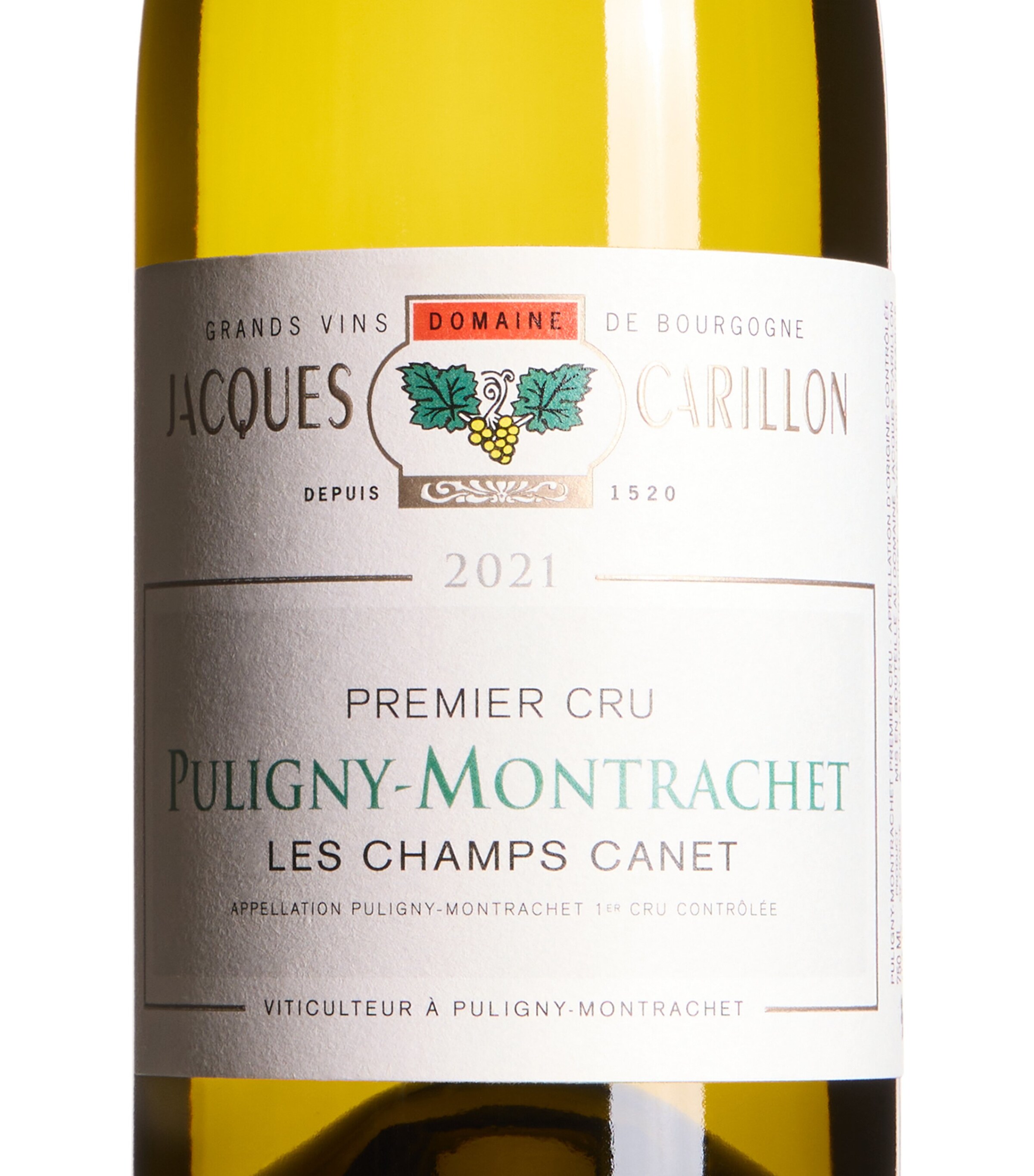 Domaine Jacques Carillon Domaine Jacques Carillon Les Champs Canet Puligny-Montrachet Premier Cru 2021 (75cl) - Burgundy, France Image 2