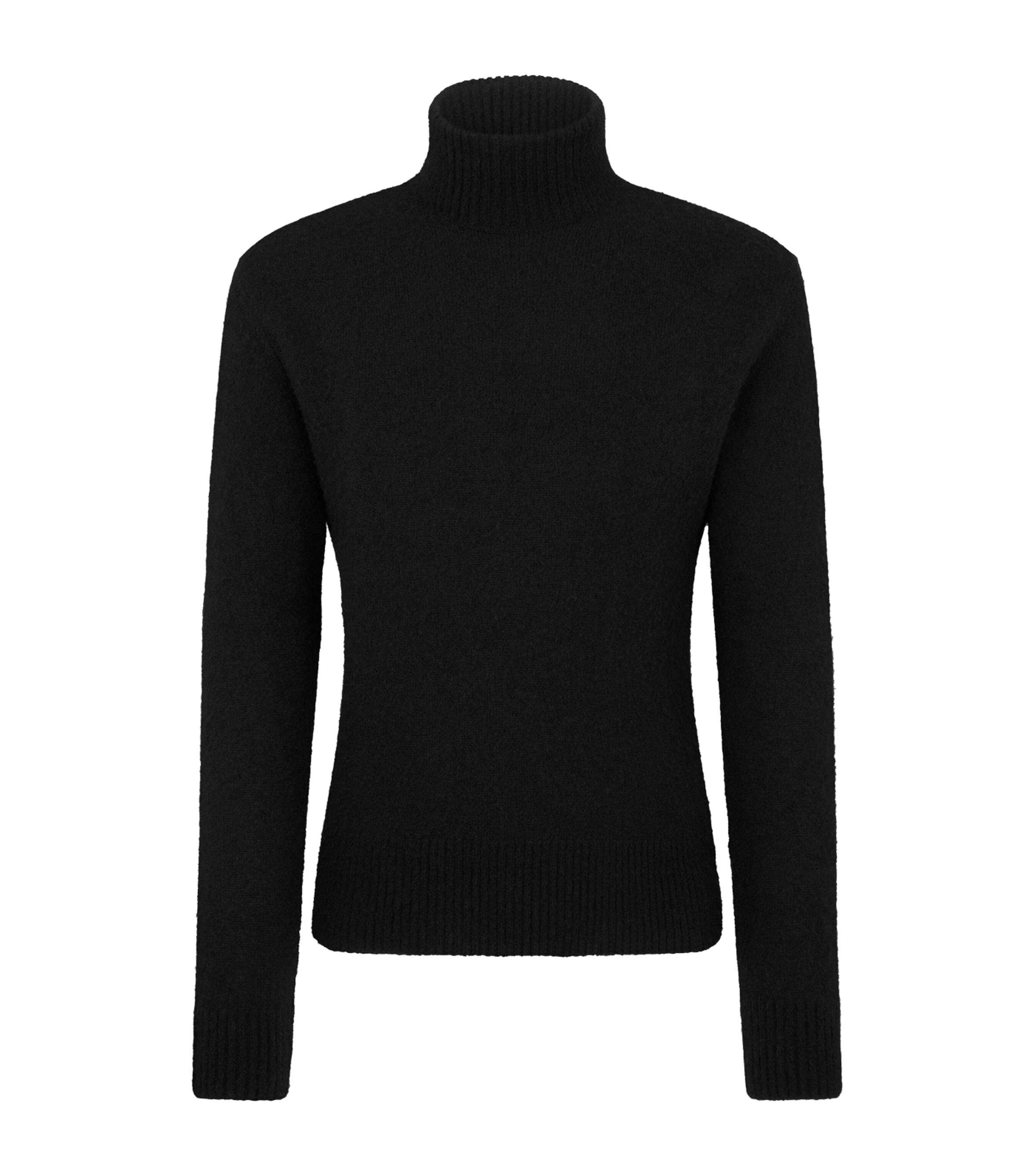 Tom Ford Wool-silk-cashmere Rollneck Sweater In Black