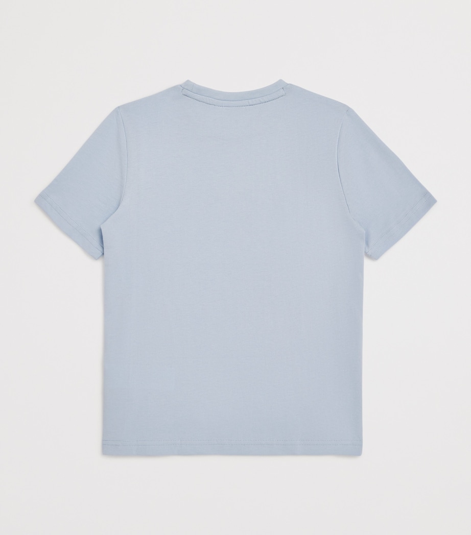 BOSS Kidswear Cotton Logo T-Shirt (4-12 Years) Persian Blue Image 2