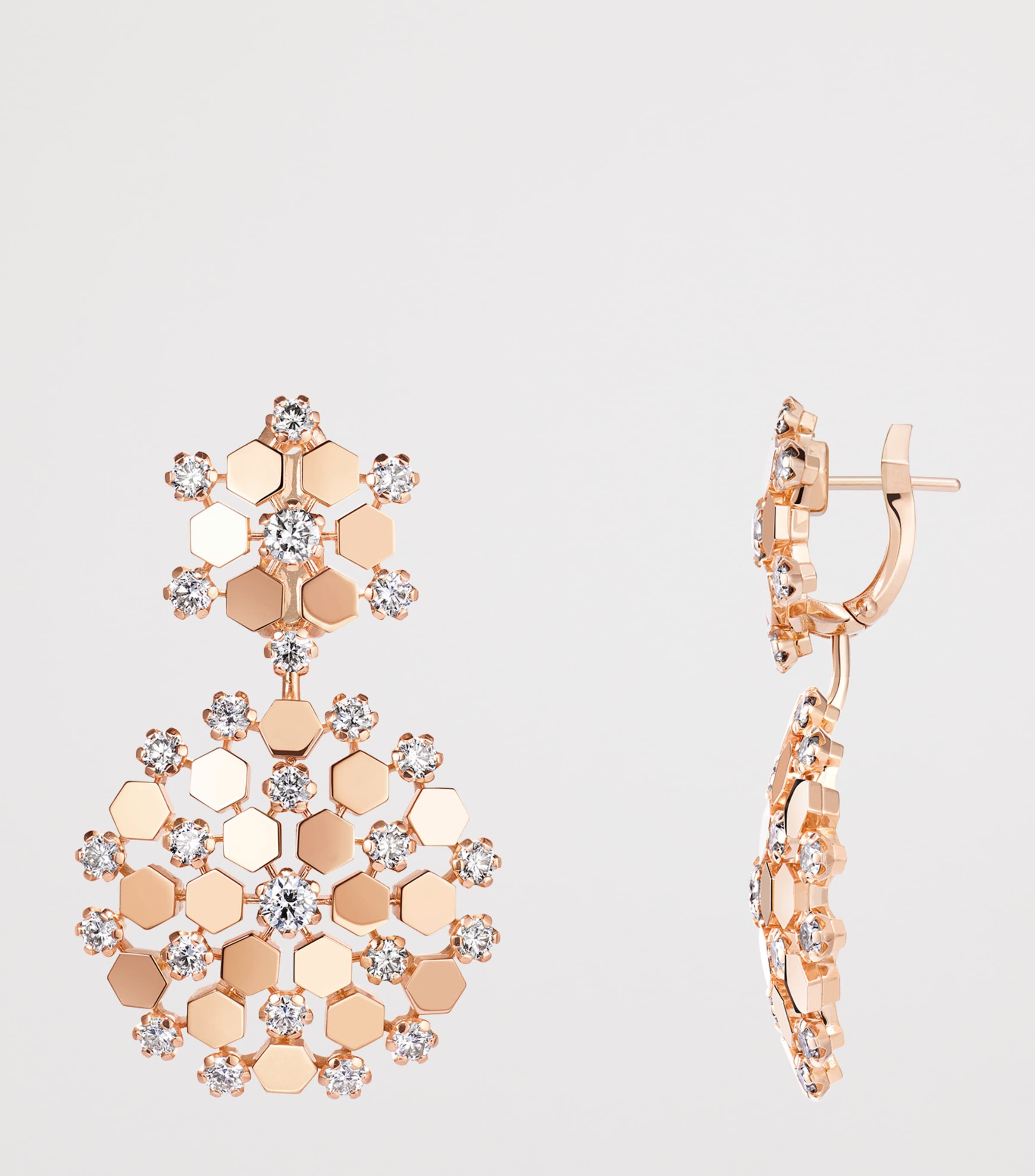 Chaumet Rose Gold and Diamond Bee de Chaumet Earrings Pink Gold Image 3