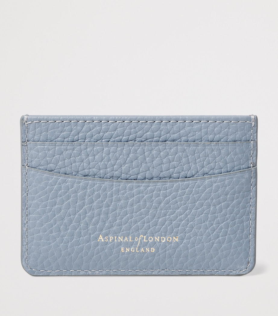 Aspinal Of London Leather Logo Card Holder Skyblue Image 2