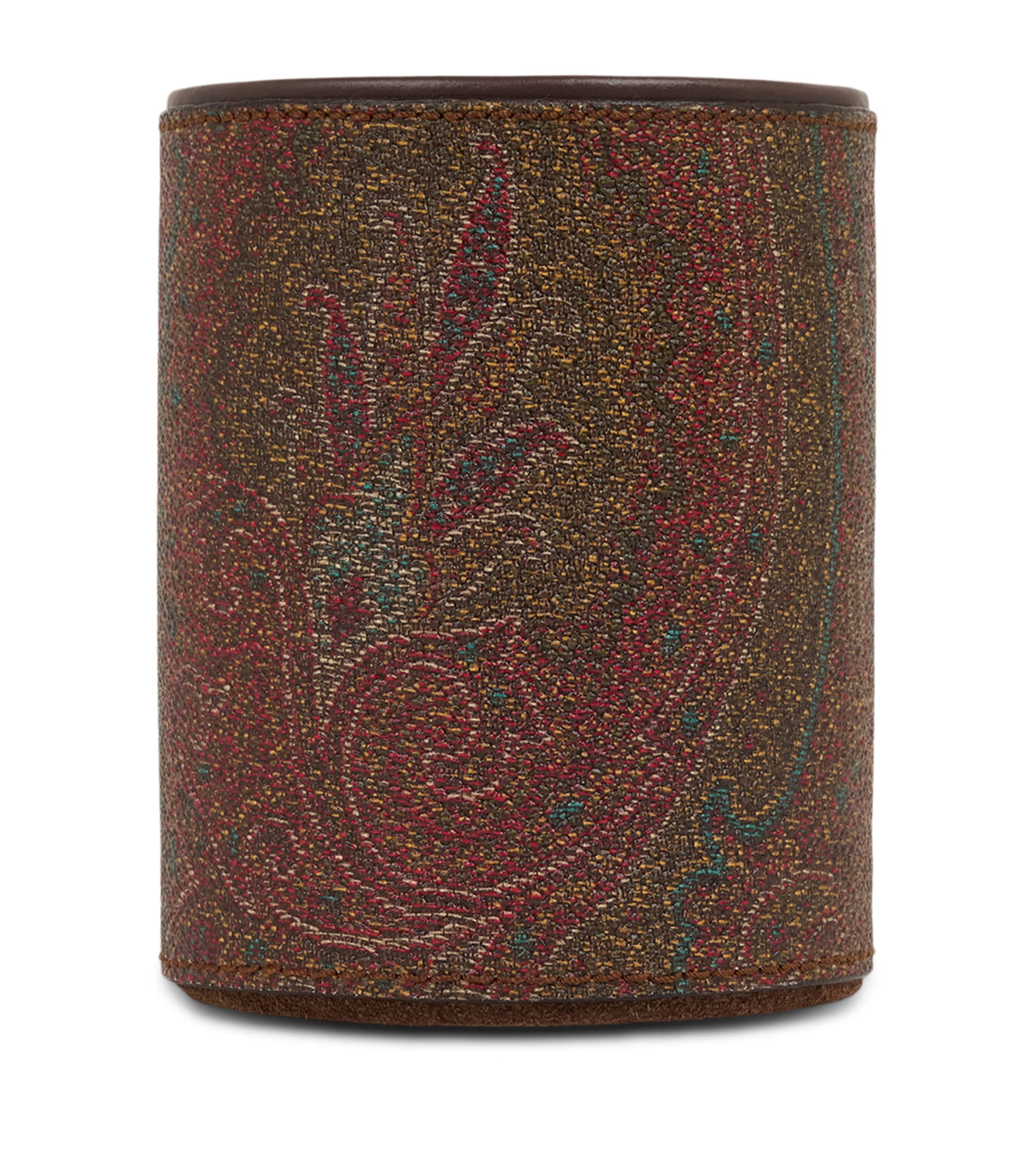 Cotton-Blend and Leather Arnica Pen Holder RED Image 2