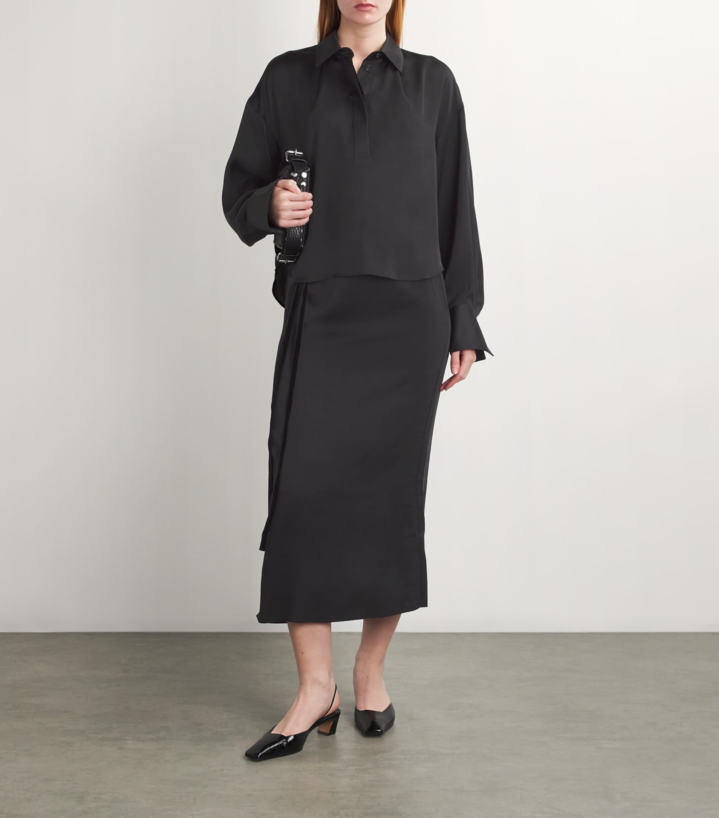 Rag & Bone Womens Martha Straight Jeans Black Image 2