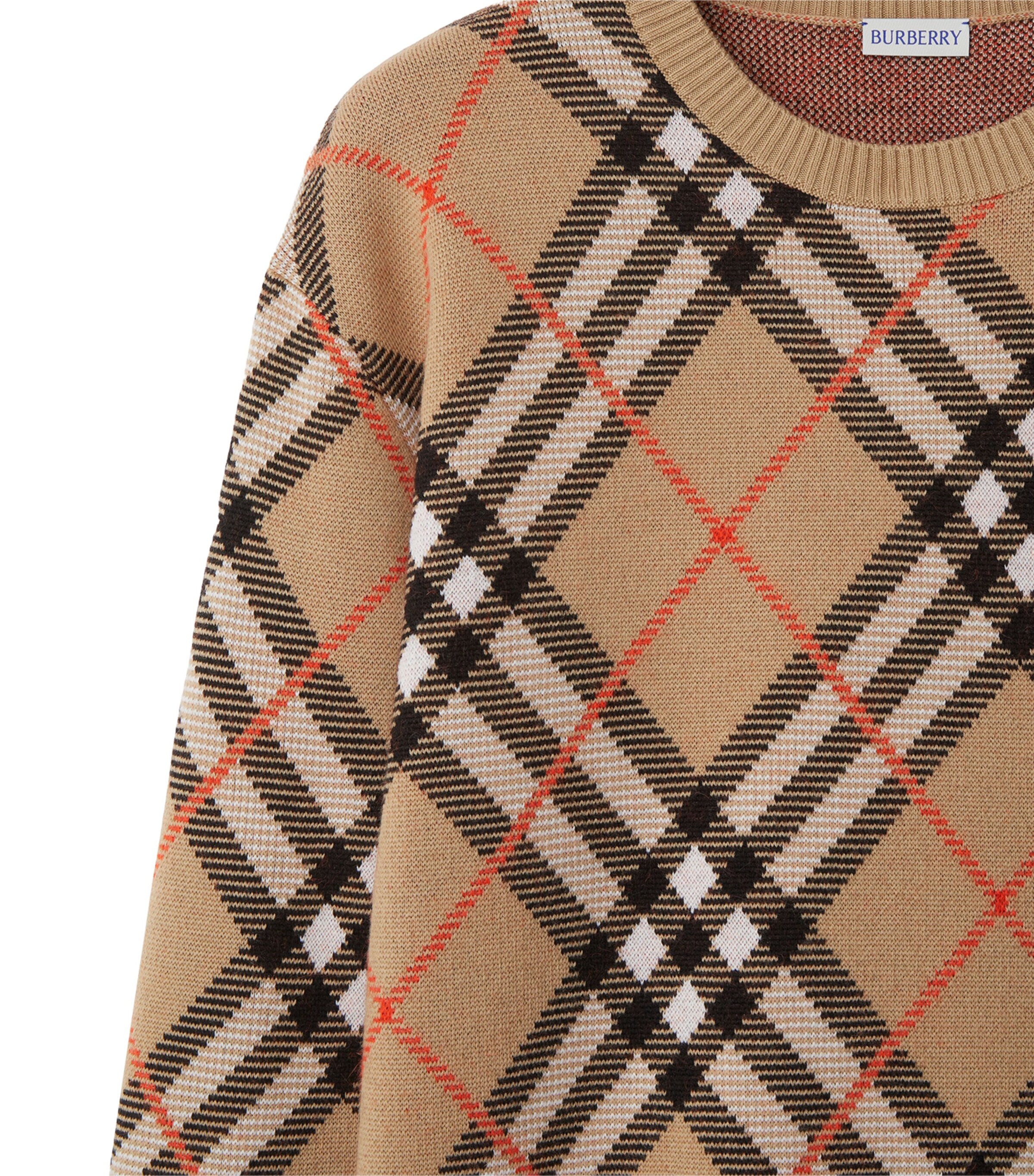 Wool-Mohair Check Cardigan SAND IP CHECK Image 6