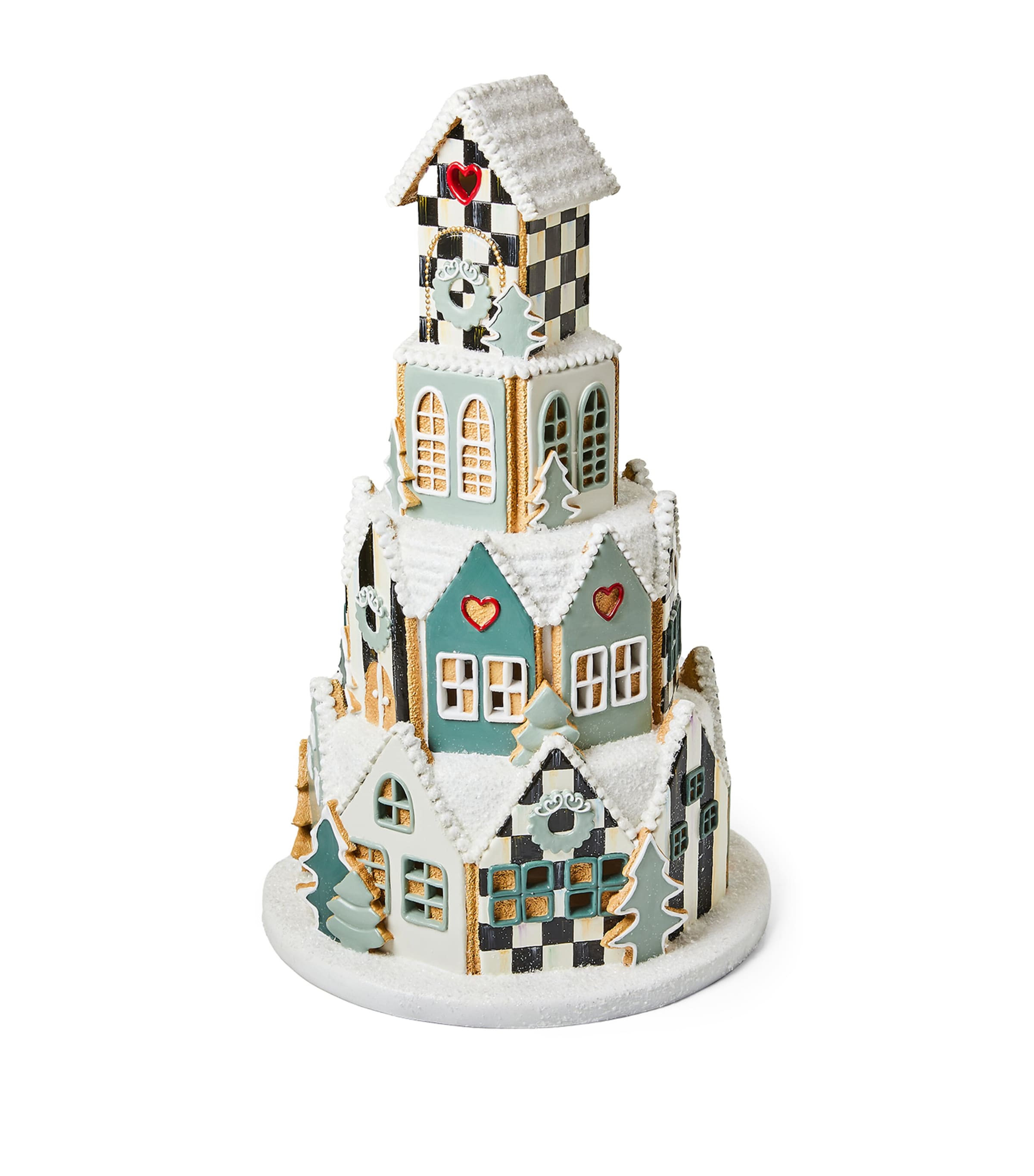 MACKENZIE-CHILDS GINGERBREAD VILLAGE ILLUMINATED ORNAMENT 