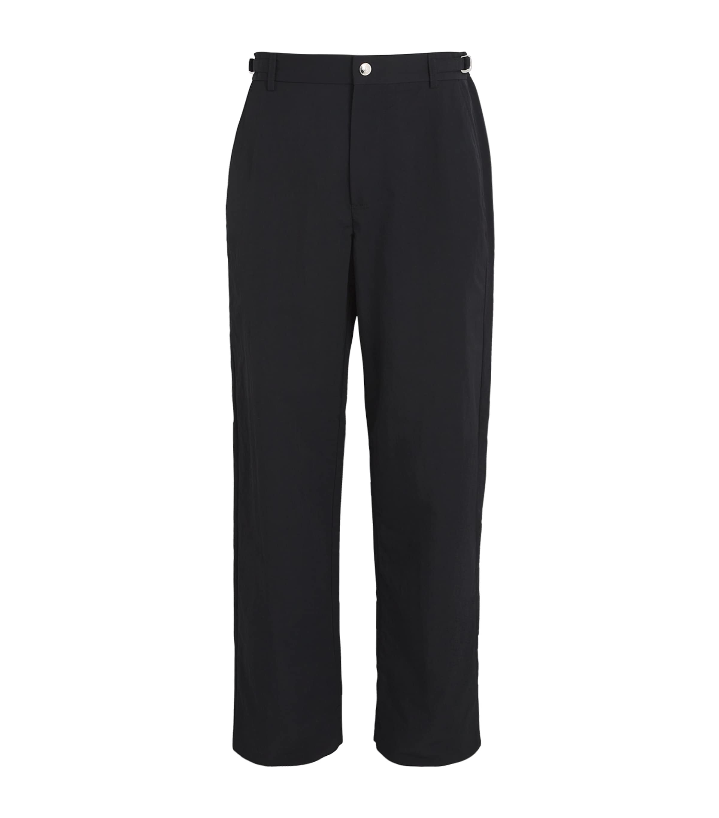 Jacquemus Mens Twill Workwear Trousers Black Image 1