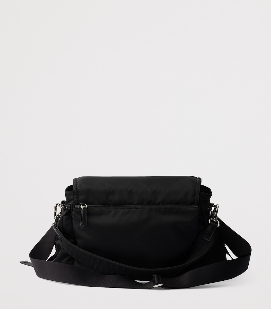 Re-Nylon and Leather Explore Messenger Bag F0002 Image 3