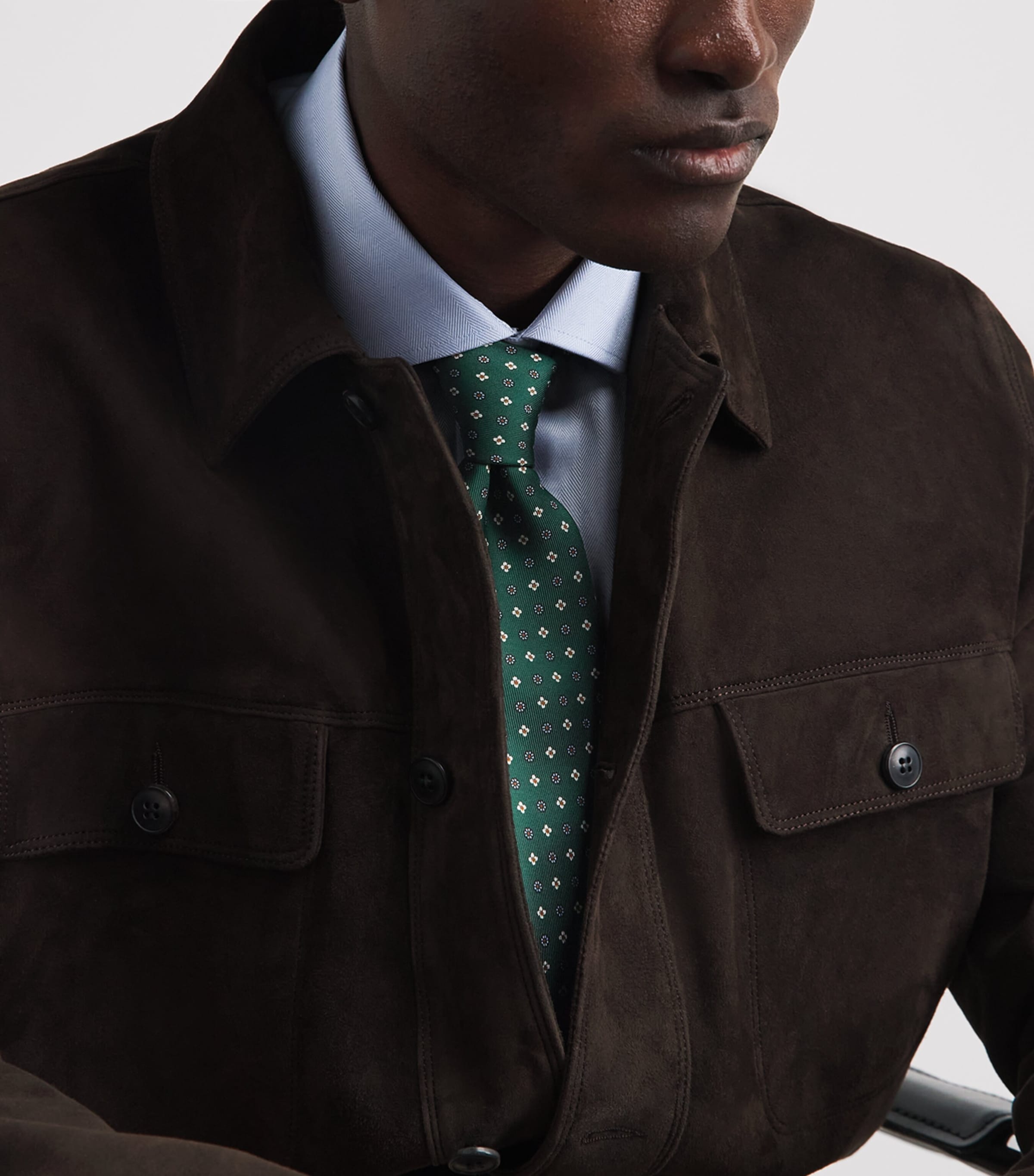E. Marinella Silk Floral Tie Green Image 2