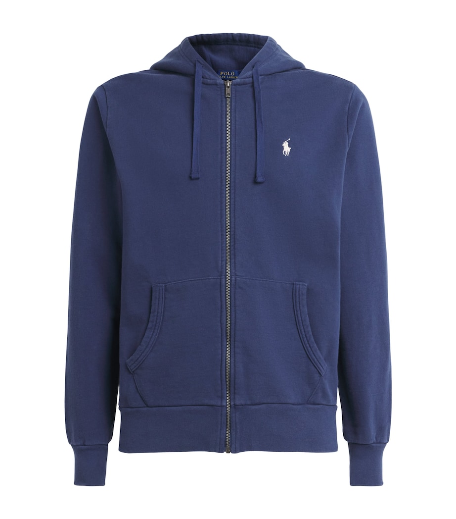 Polo Ralph Lauren Mens Polo Pony Zip-Up Hoodie Cruise Navy Image 1