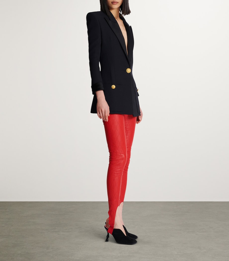 Wool Satin-Lapel Blazer EAP NOIR/NOIR Image 2