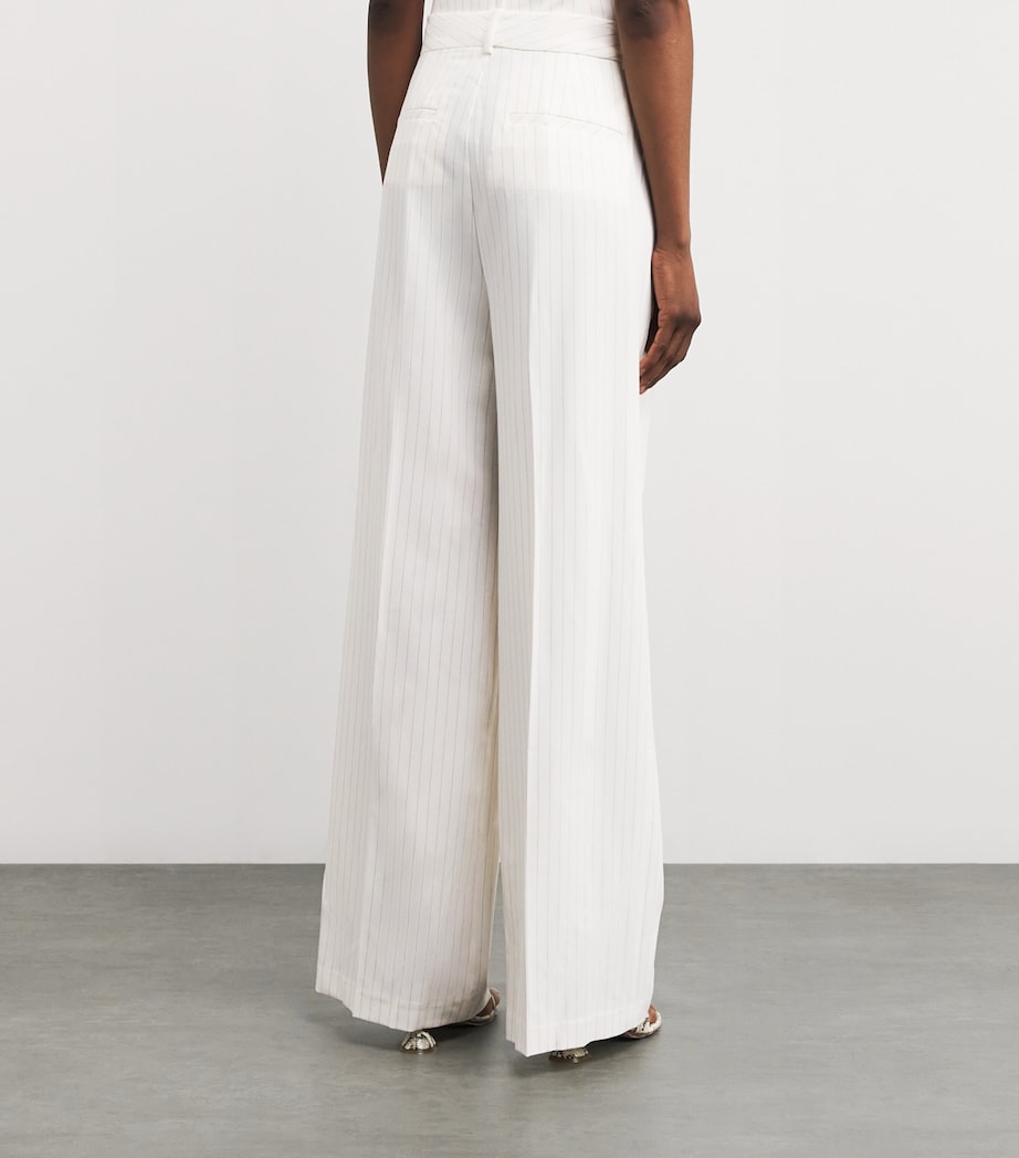 Stripe Essential Suiting Trousers CHESTNUT PIN STRIPE Image 4