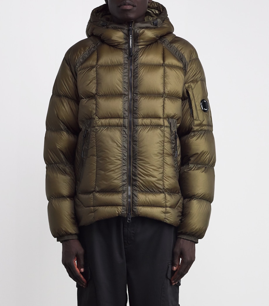 C.P. Company Mens D.D. Shell Ripstop Puffer Jacket Ivy Green Image 3