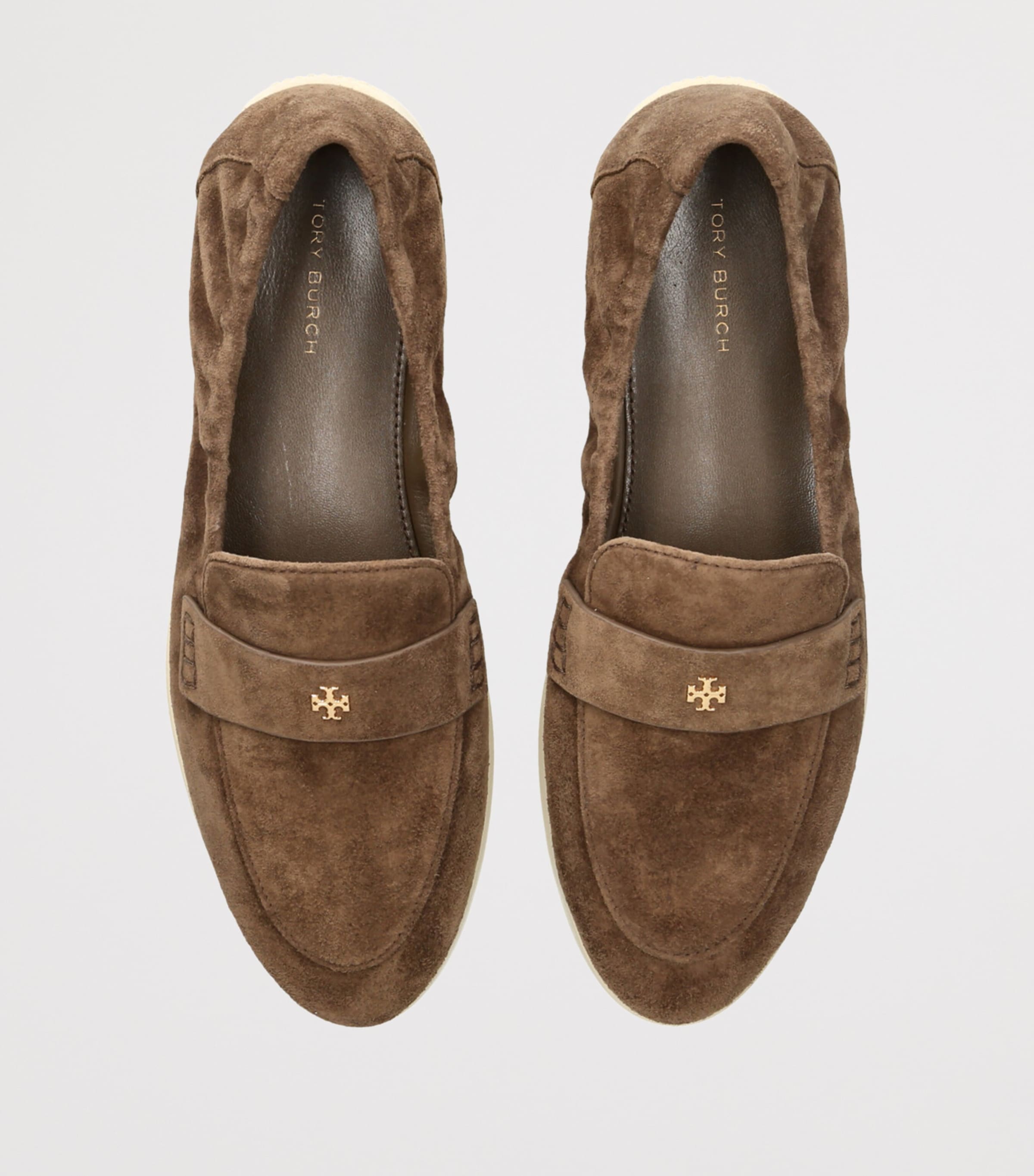 Suede Ballet Sport Loafers TAN Image 4