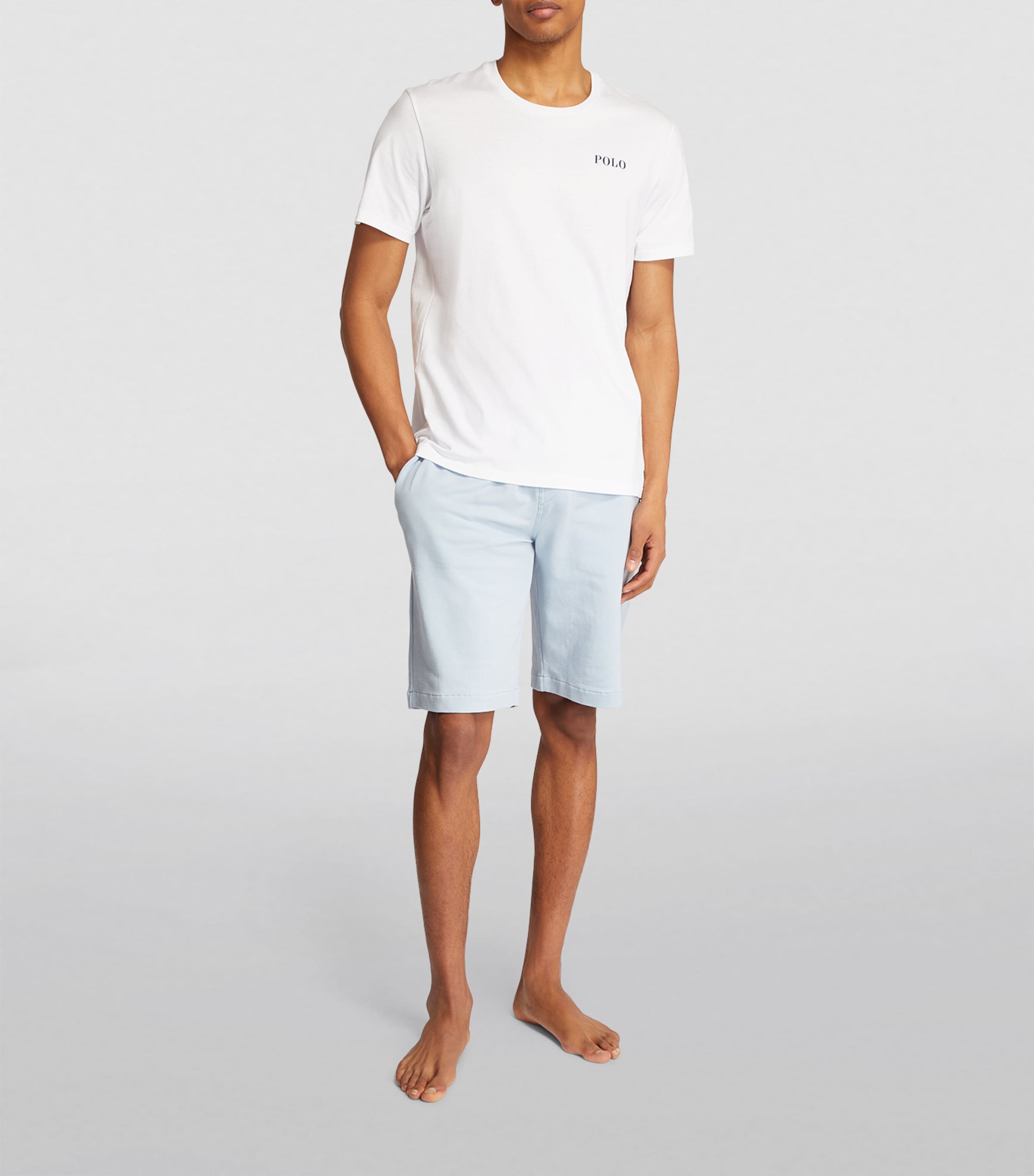 Polo Ralph Lauren Mens Logo Lounge T-Shirt White Polo Tee Image 2