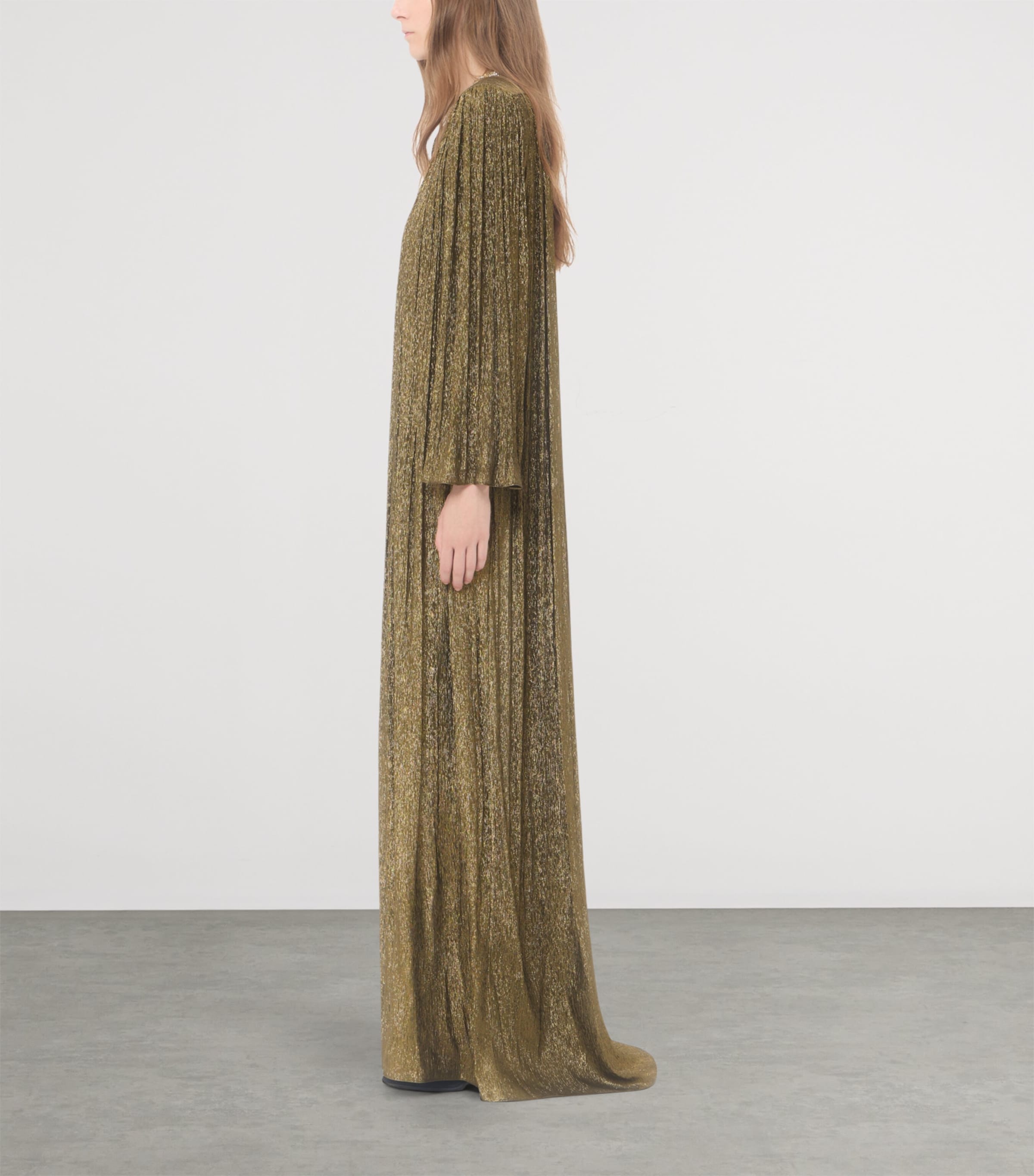 Valentino Womens Lurex Embellished Gown Image 4