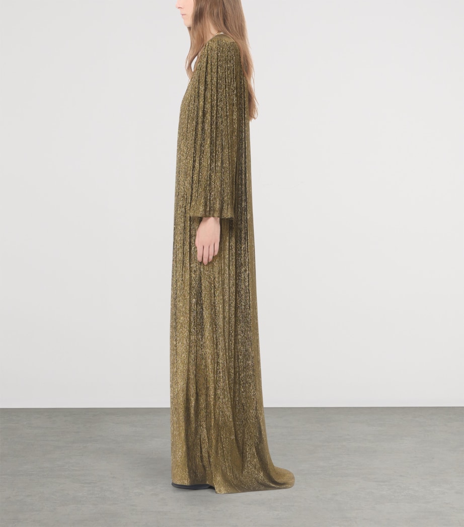 Valentino Womens Lurex Embellished Gown Image 4