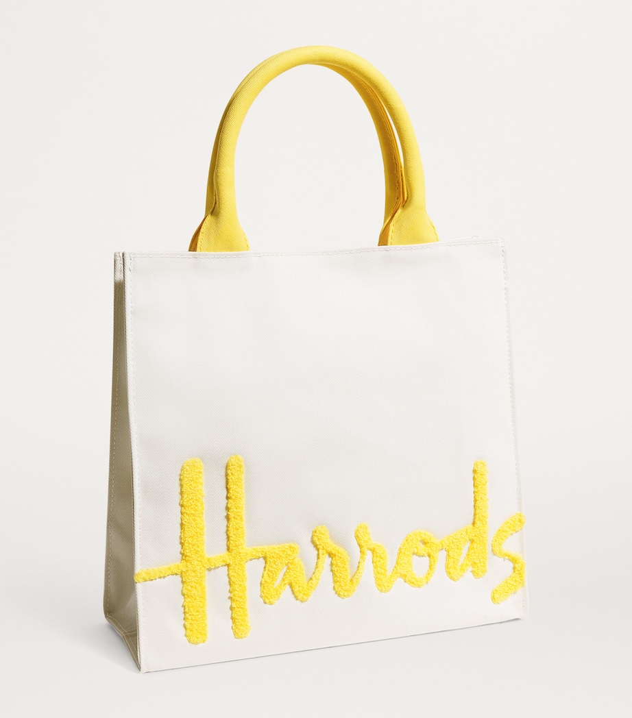 Small Cotton Logo Tote Bag YELLOW Image 3