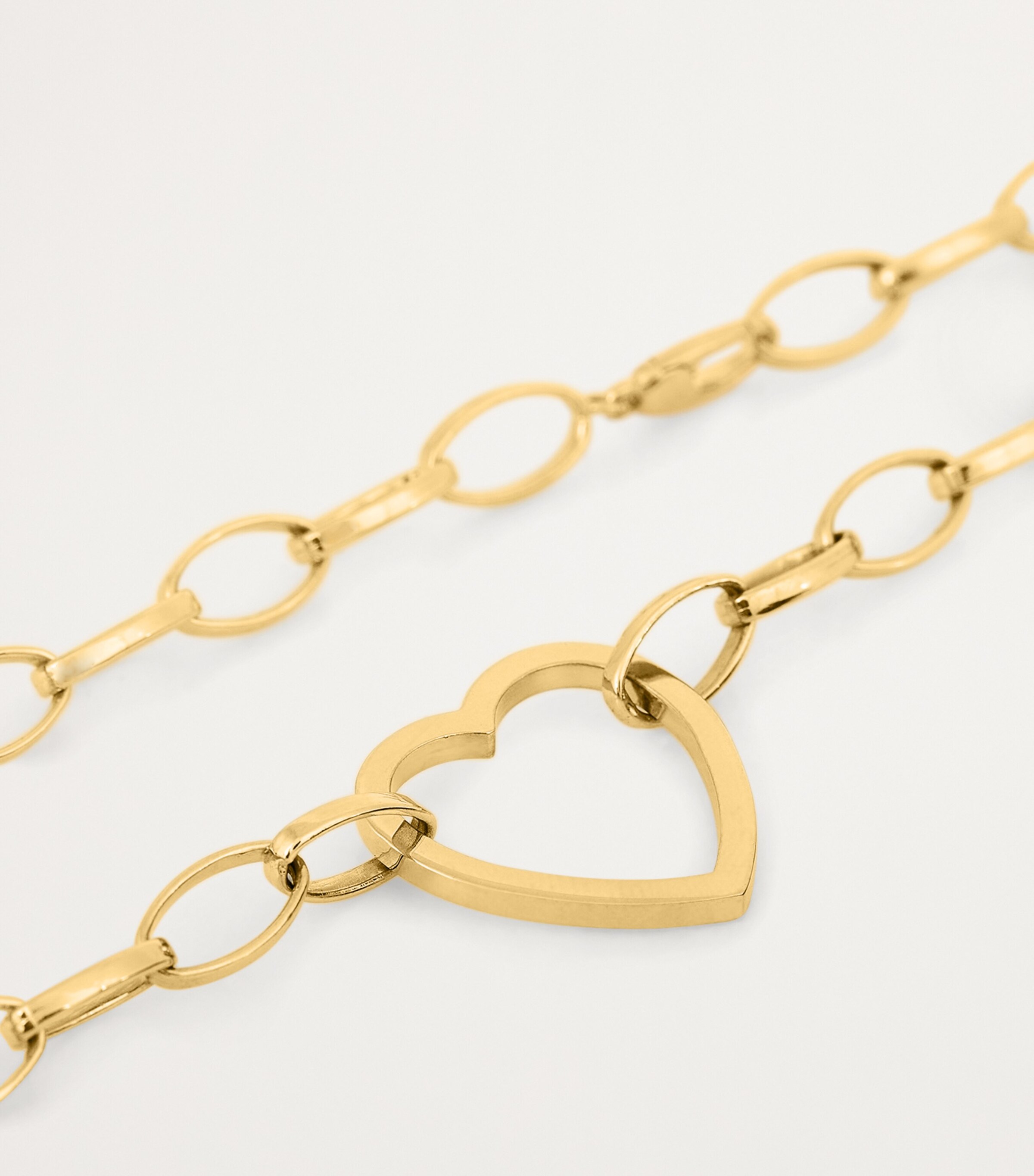 Medium Yellow Gold Edith Heart Necklace YELLOW GOLD Image 5