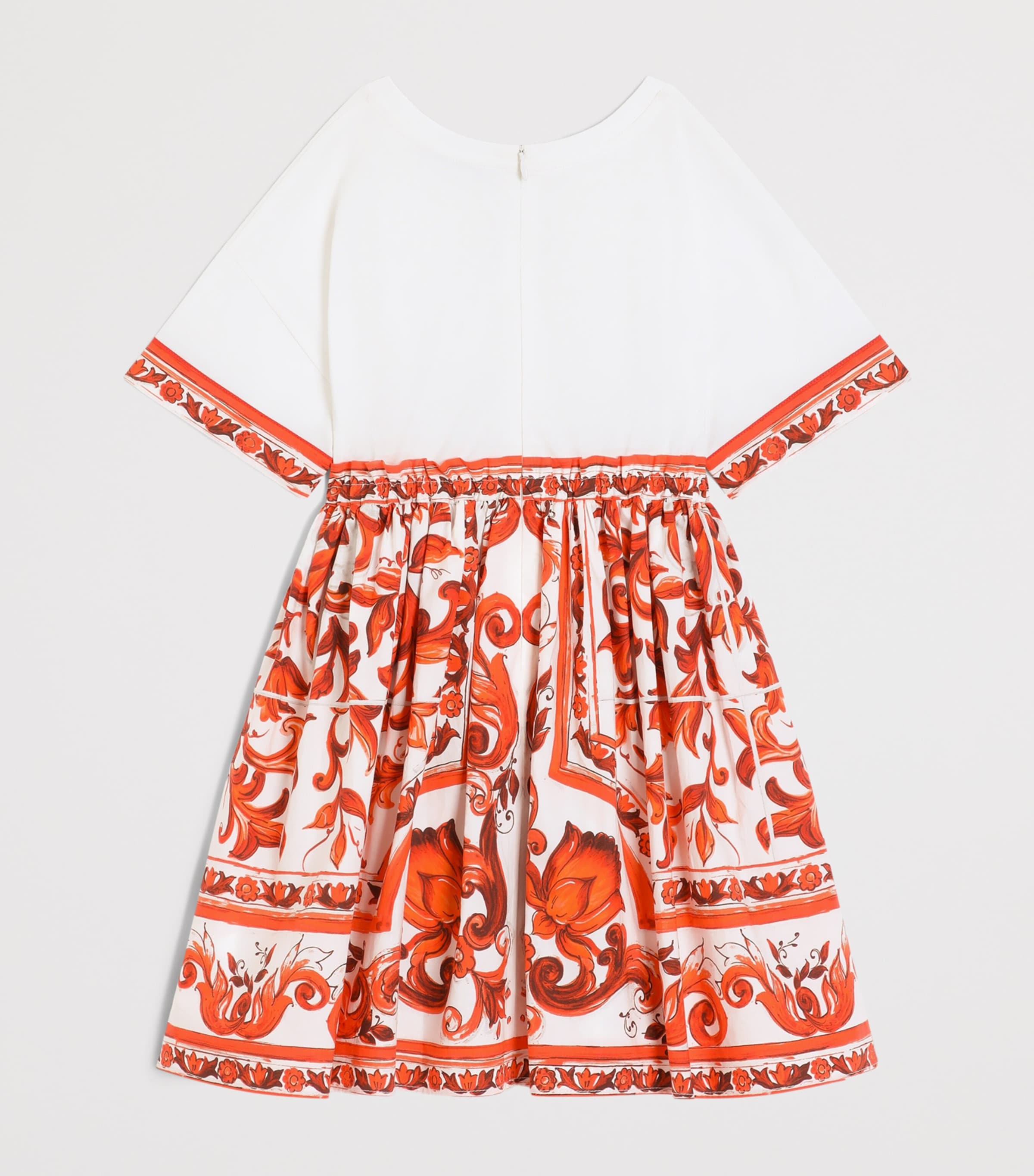 Dolce&Gabbana Kids Majolica Print T-Shirt Dress (8-12+ Years) Combined Colou Image 2
