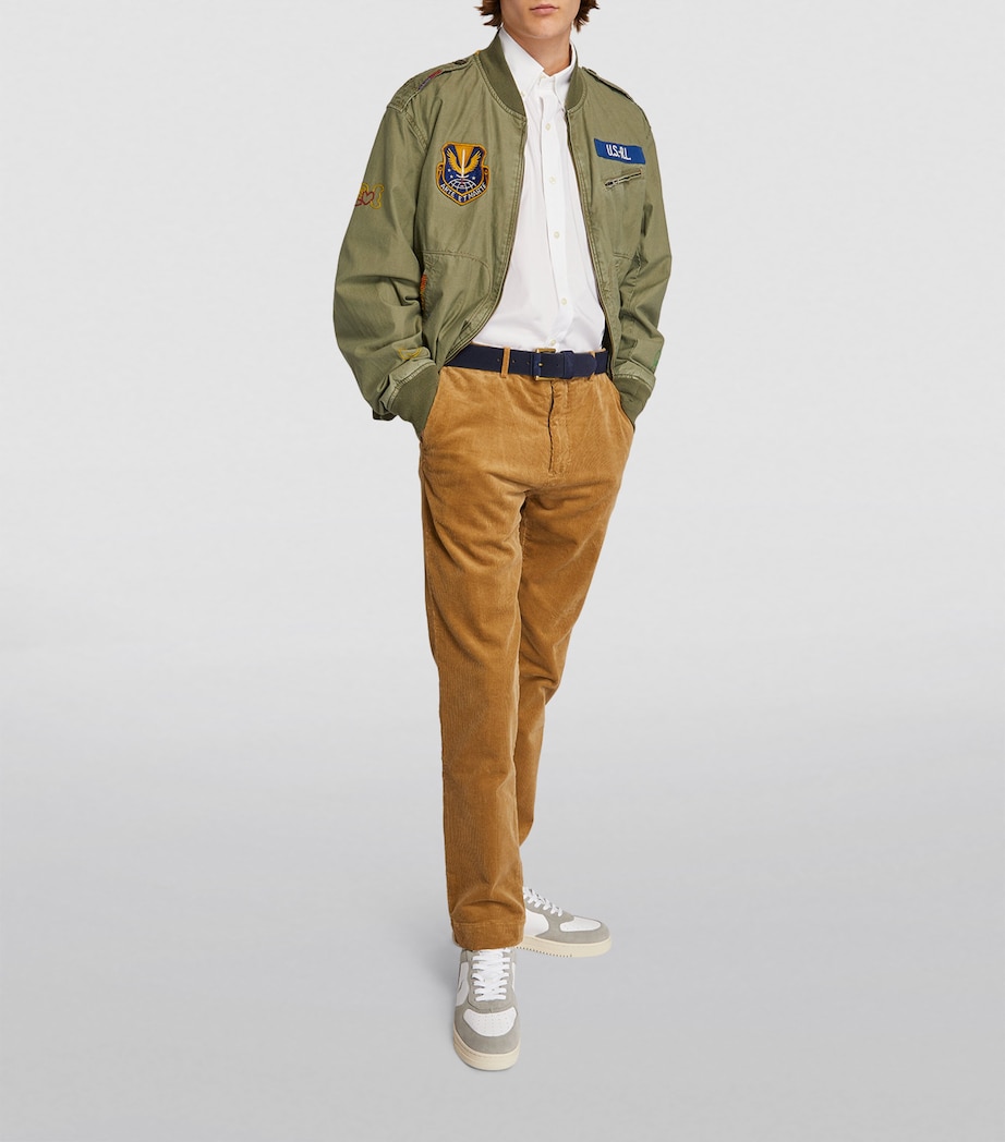 Suede Debossed Polo Pony Belt NAVY Image 4