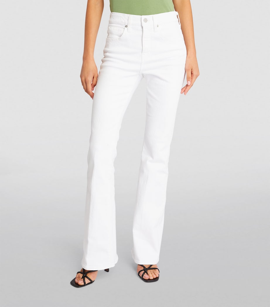 Beverly High-Rise Skinny Flared Jeans WHITE Image 3