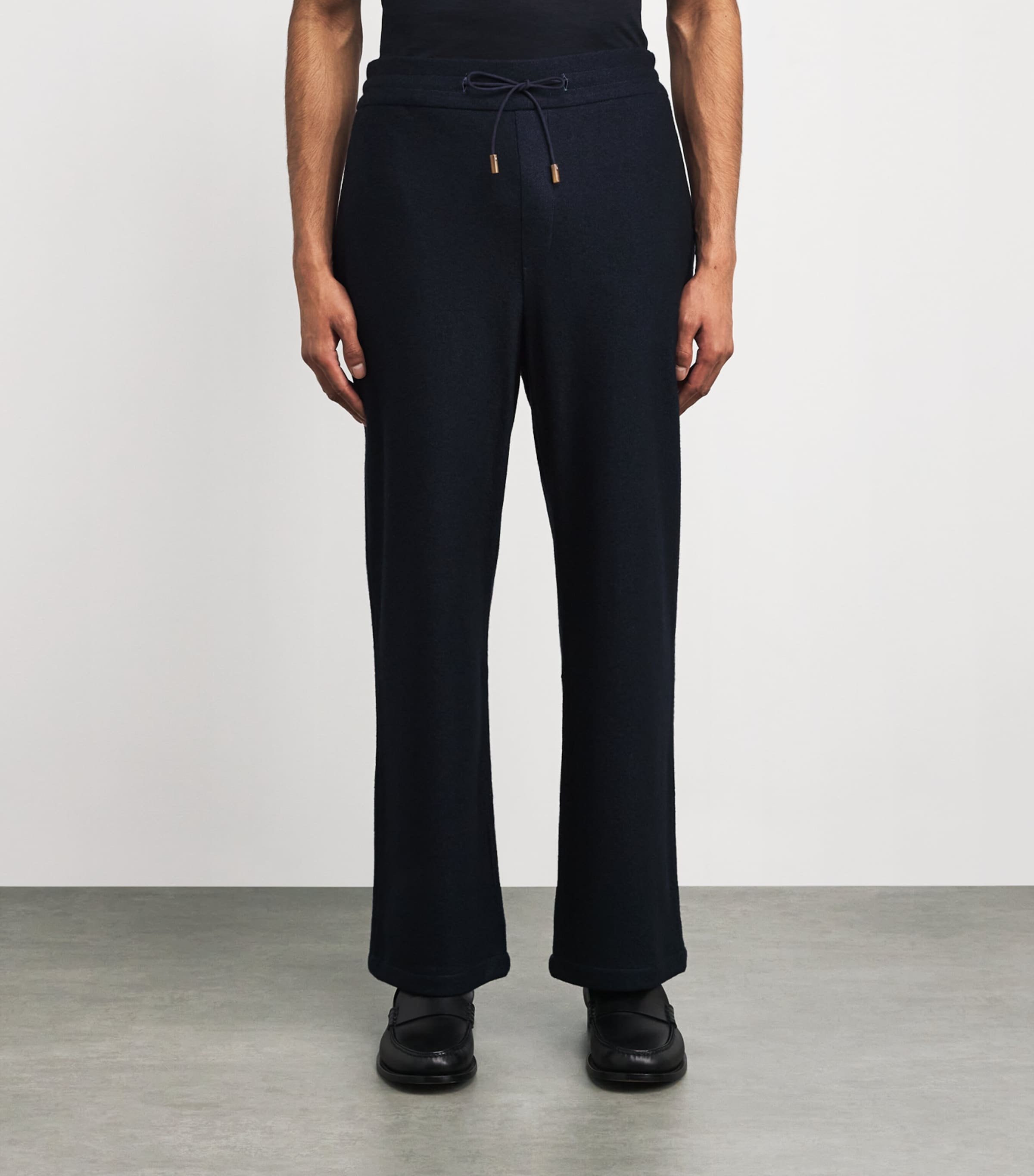 Cashmere-Silk Sweatpants 43009 DARK BLU Image 3