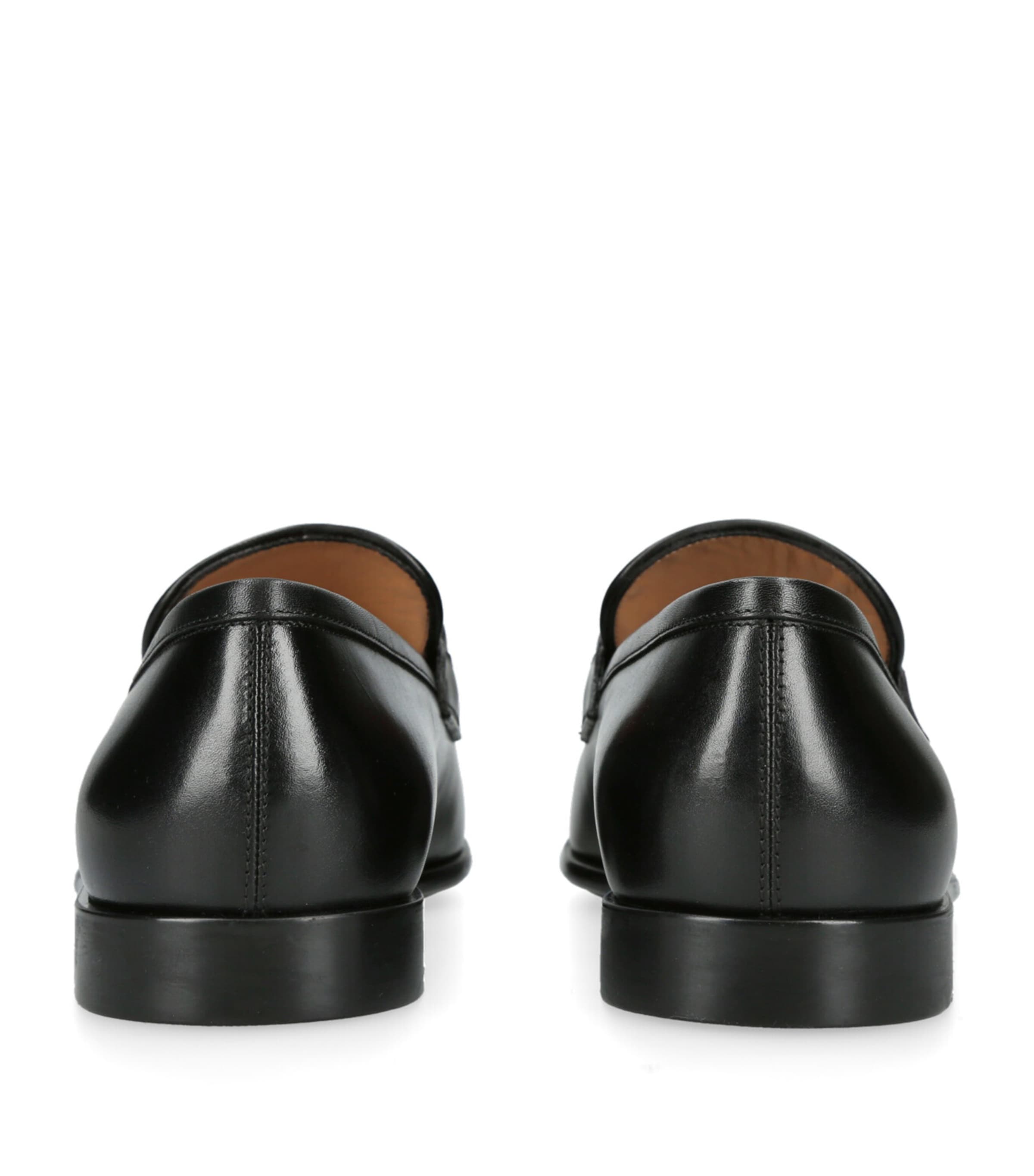 Leather Foster Gancho Loafers BLACK Image 2