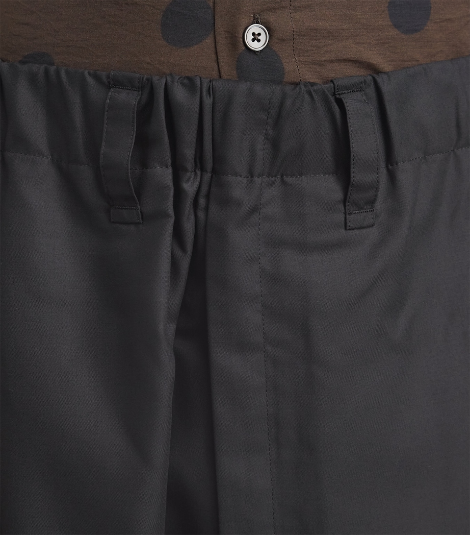 IM MEN Mens Swing Tapered Trousers Black Image 3