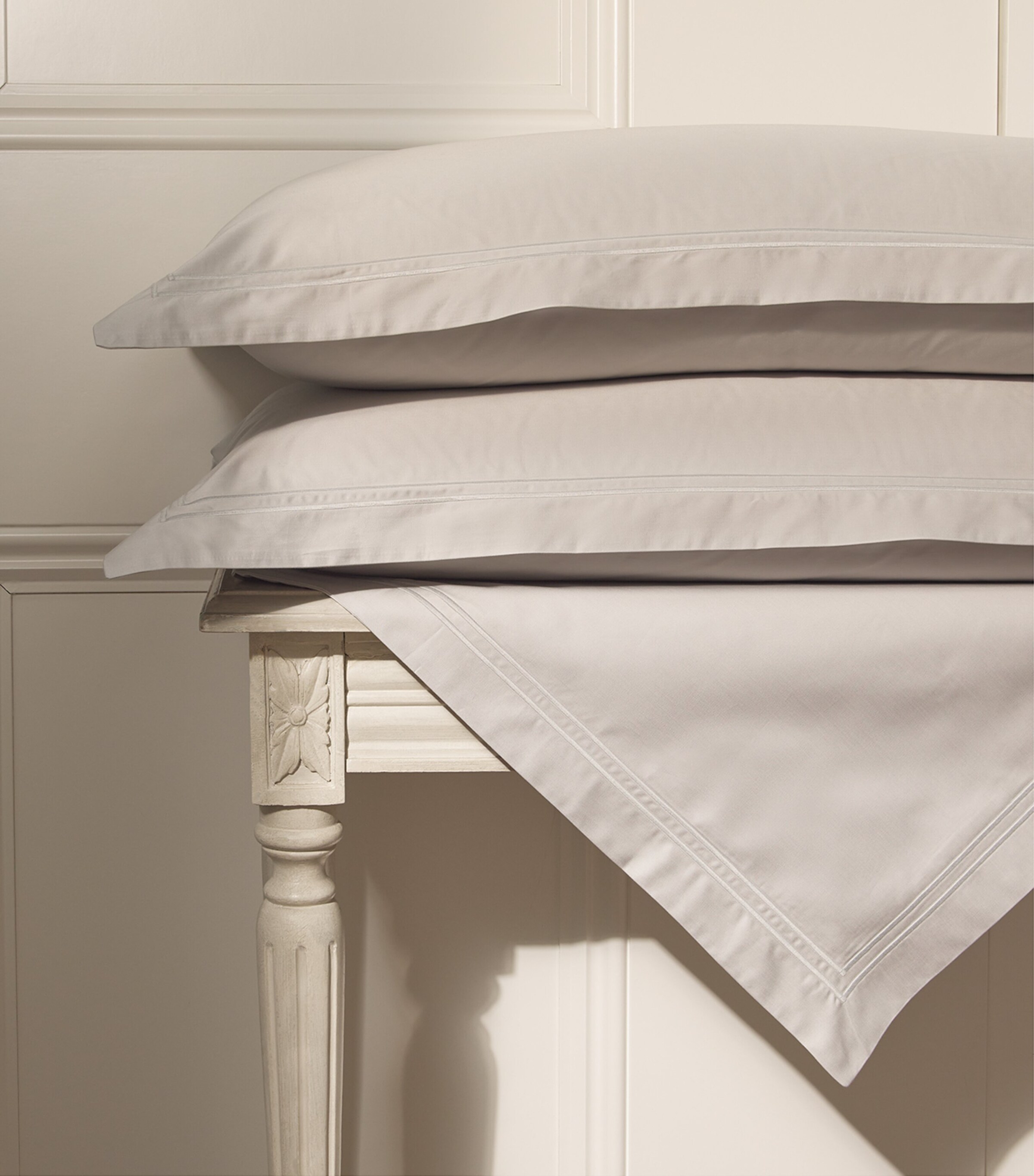 Harrods of London Brompton II Single Fitted Sheet (90cm x 190cm) Light Grey Image 6