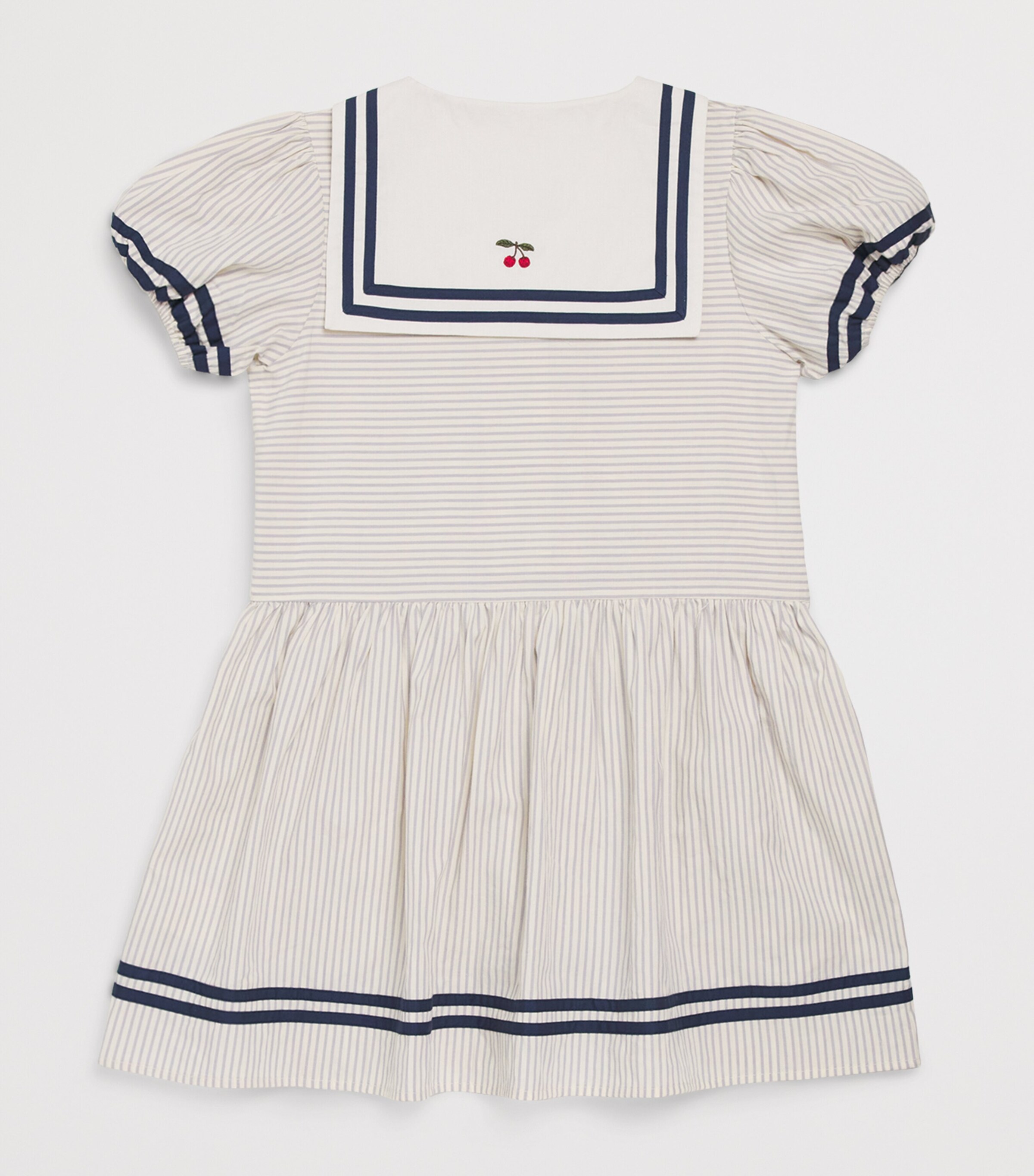 KONGES SLOJD Organic Cotton Allie Sailor Dress (18 Months-10 Years) Bleu Image 2