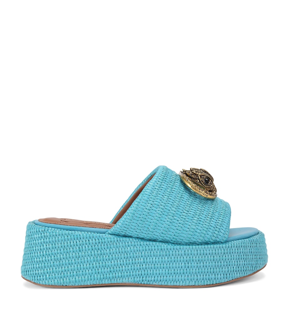 Woven Chelsea Flatform Mules - Image 1