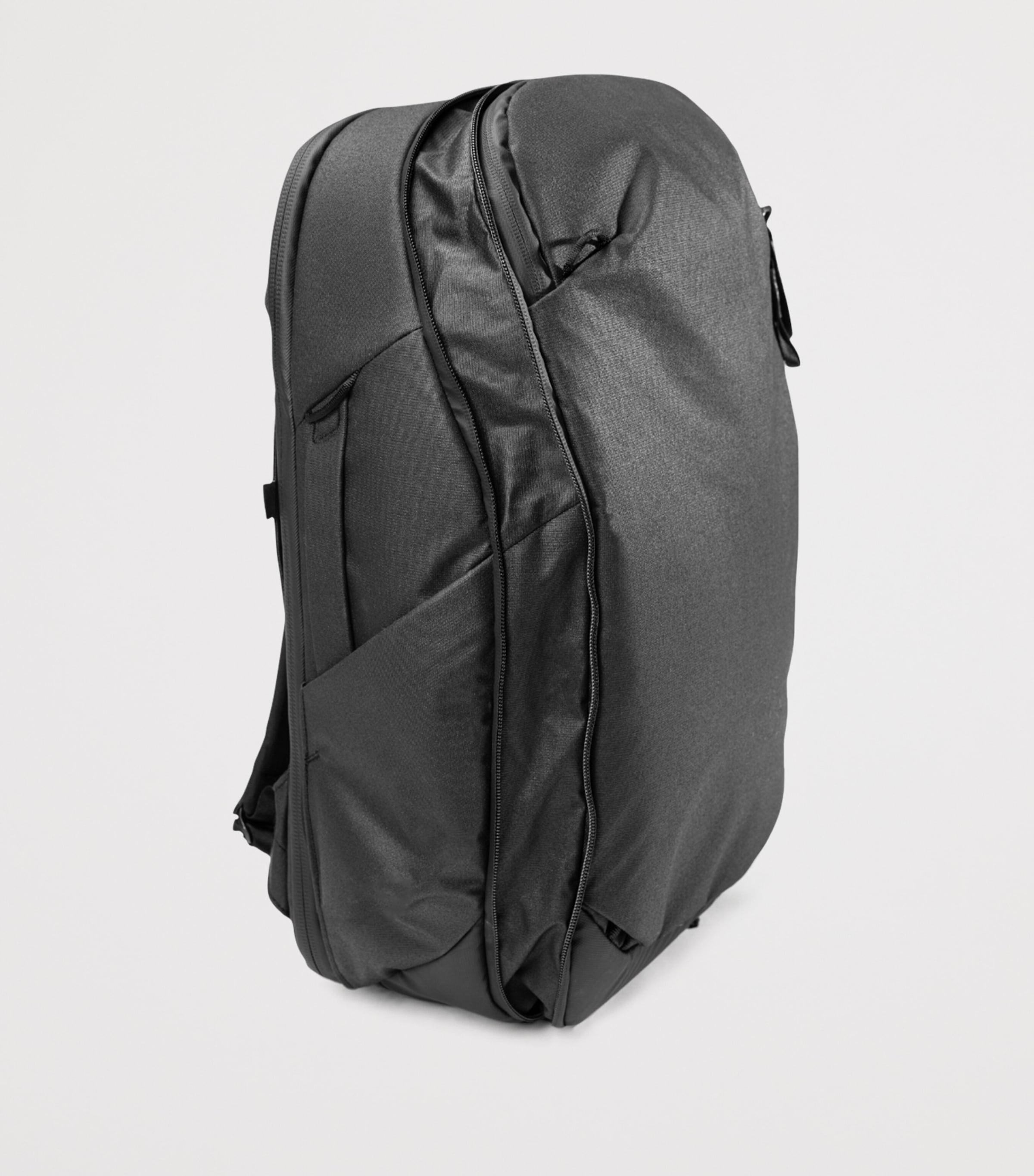 Canvas Expandable 30-Litre Travel Backpack BLACK Image 4