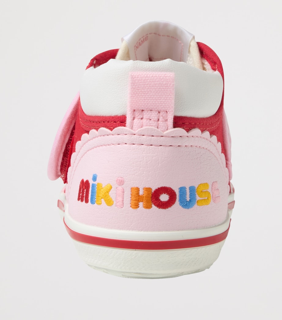 Miki House Cotton-Blend Embroidered Sneakers Image 6