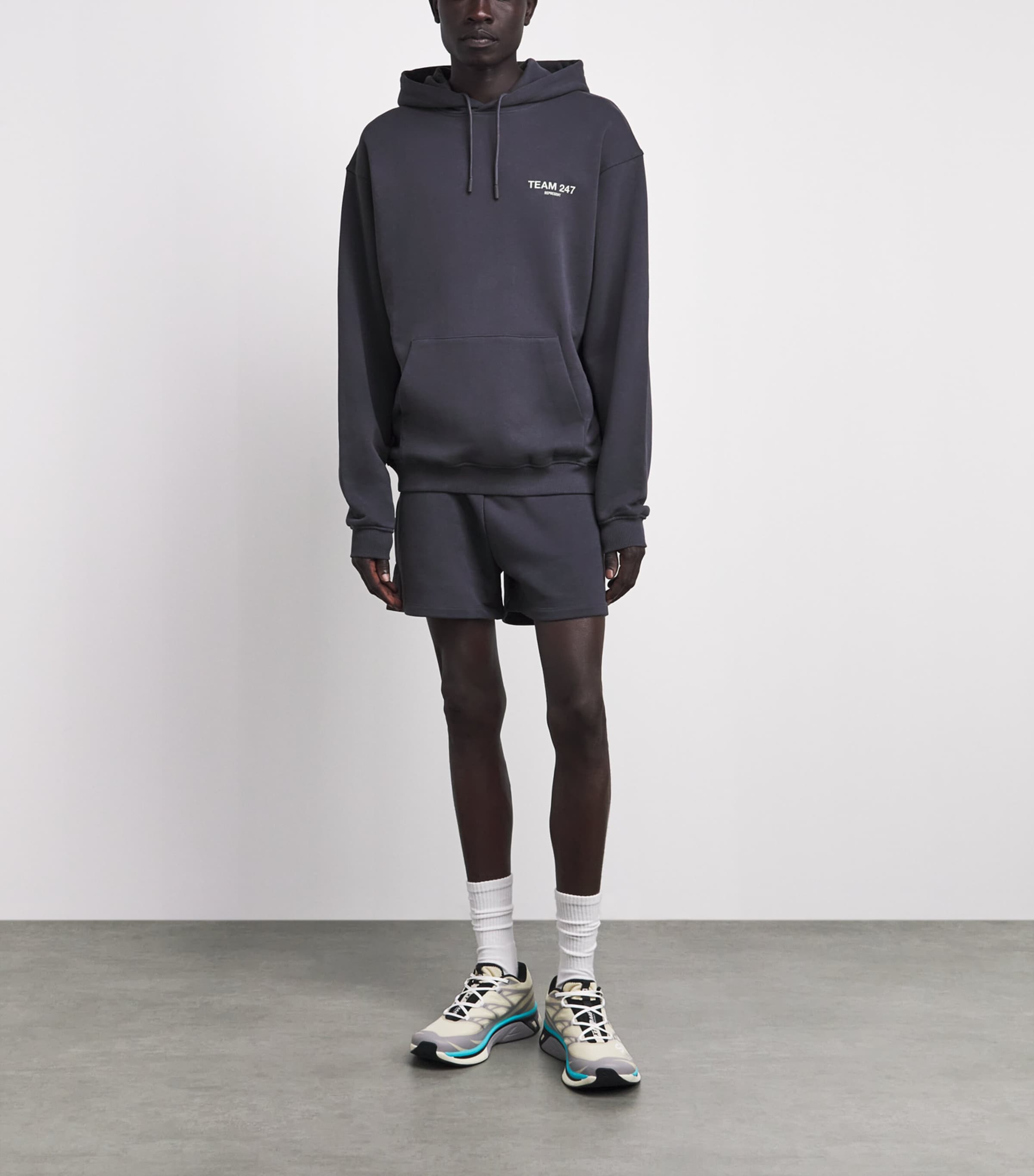 Represent 247 Mens Cotton Team 247 Hoodie Graphene/fern Image 2