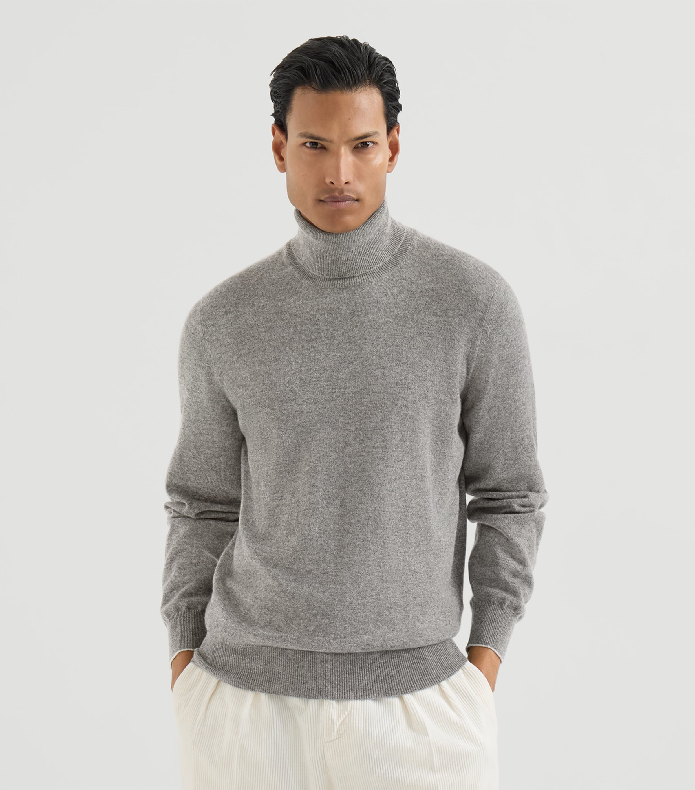 Brunello Cucinelli Mens Cashmere Rollneck Sweater Image 2