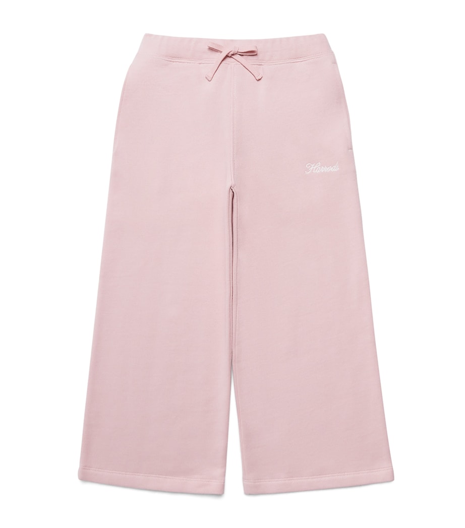 Harrods Cotton Logo Sweatpants (2-8 Years) Pink Image 1