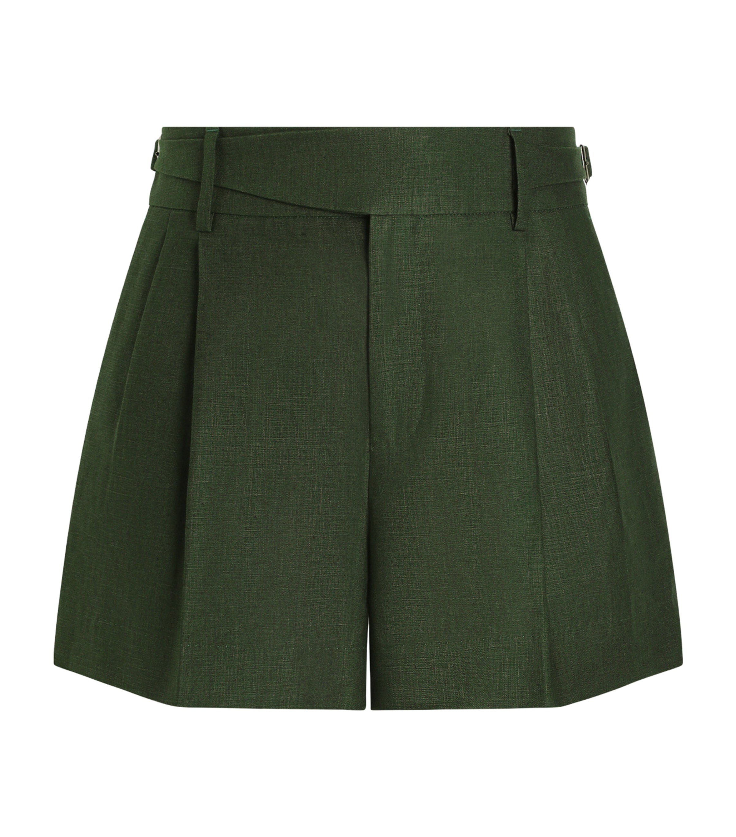 Dolce & Gabbana Green Solid Tailored Shorts