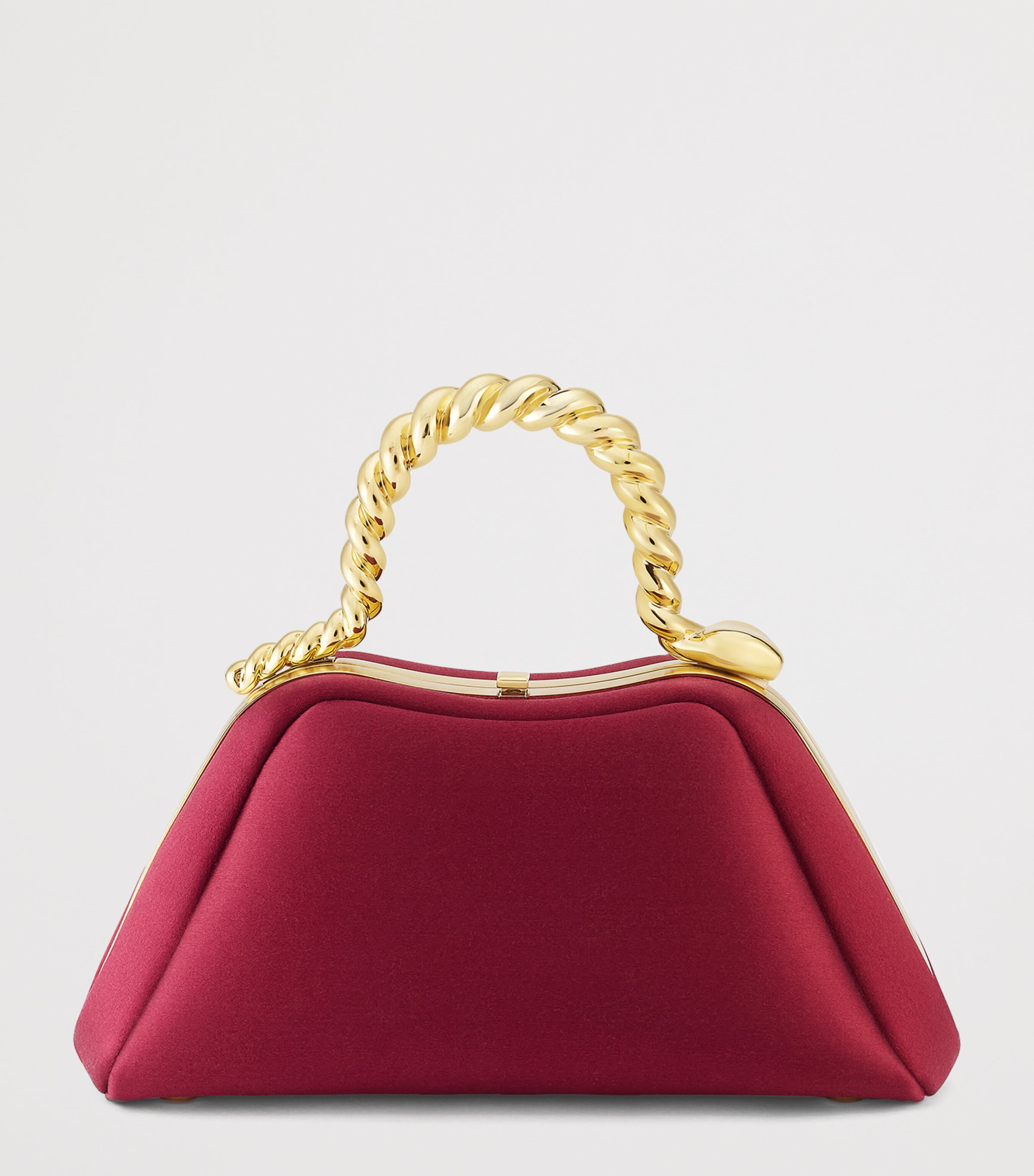 x Geraldine Guyot Mini Satin Serpentine Top-Handle Bag RED Image 2