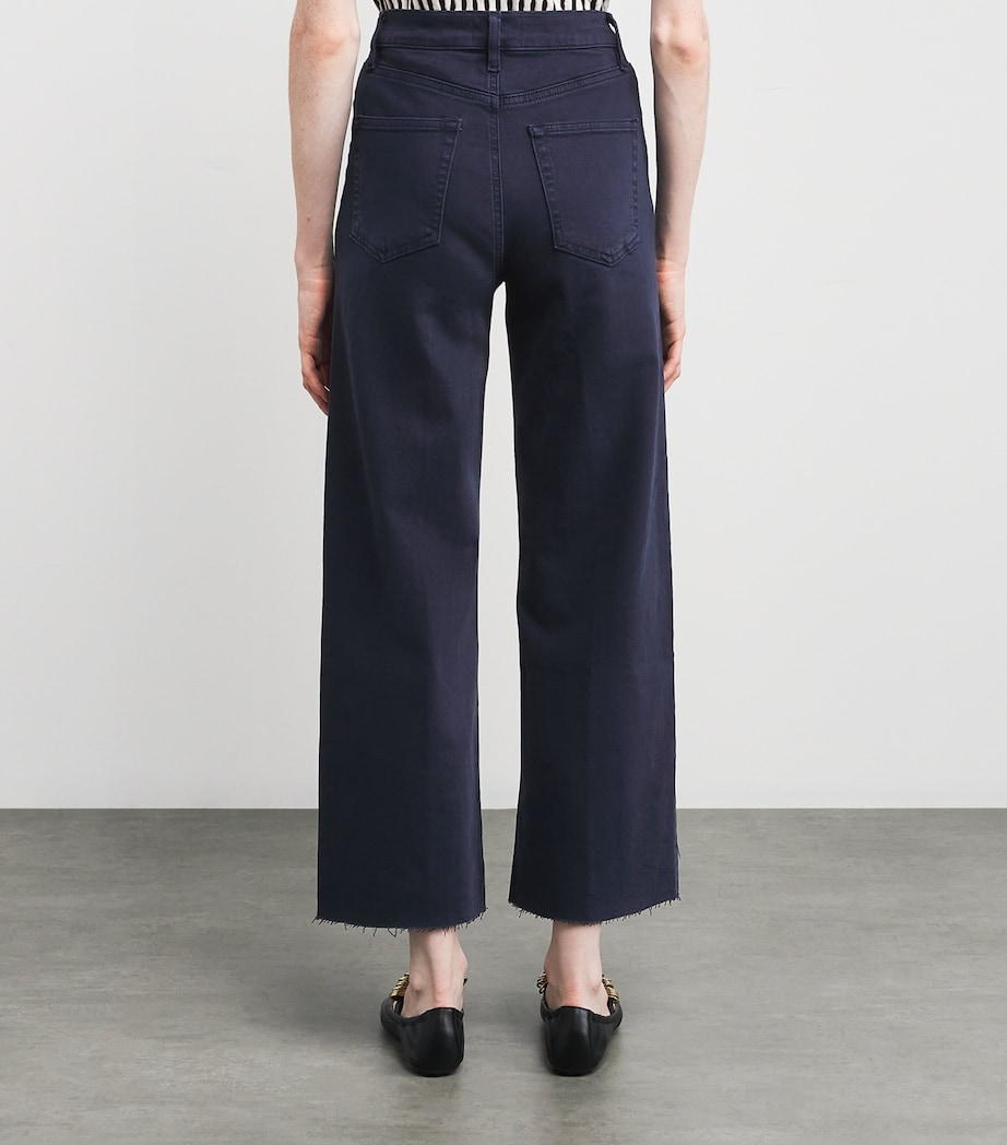 The Anchor Wide-Leg Jeans NAVY RAW FRAY Image 4