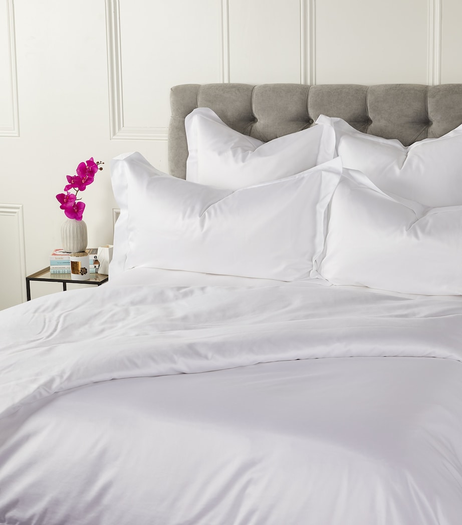Capela Super King Fitted Sheet (180cm x 200cm) WHITE Image 3