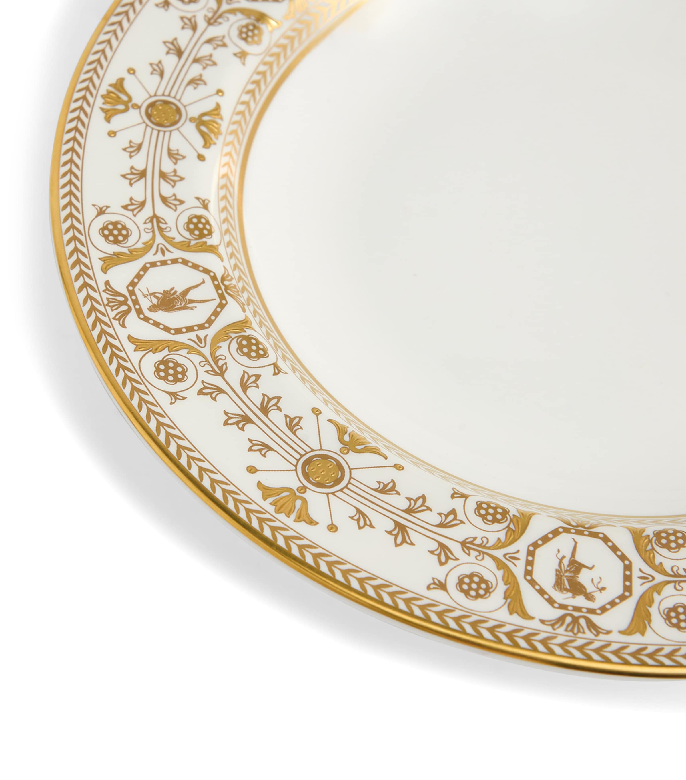 Bone China Bacchus Rim Soup Plate (23cm) PINK Image 4