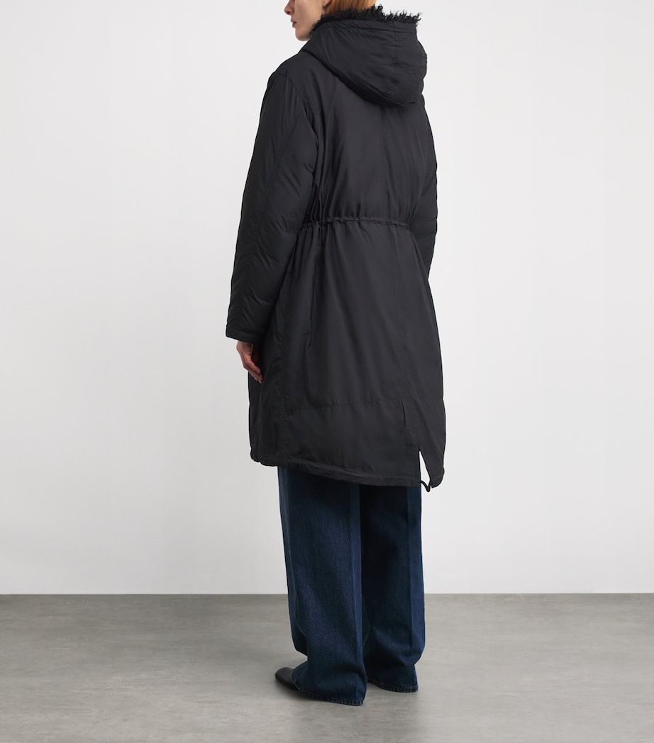 Down Lambskin-Trim Parka Coat C99 Image 3