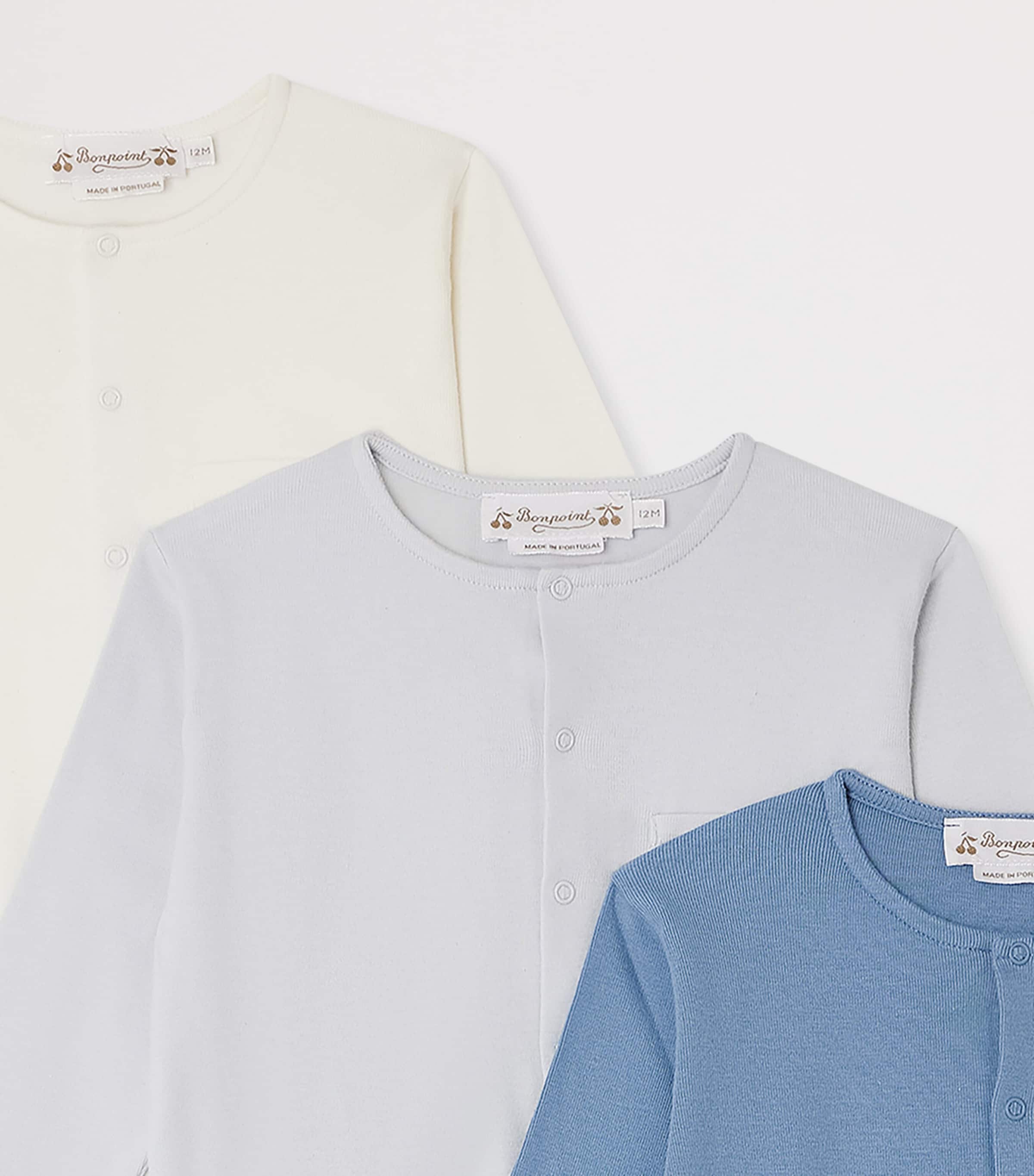 Bonpoint Cotton Cosima Pyjama Set (1-18 Months) Bleu Du Nord Image 3